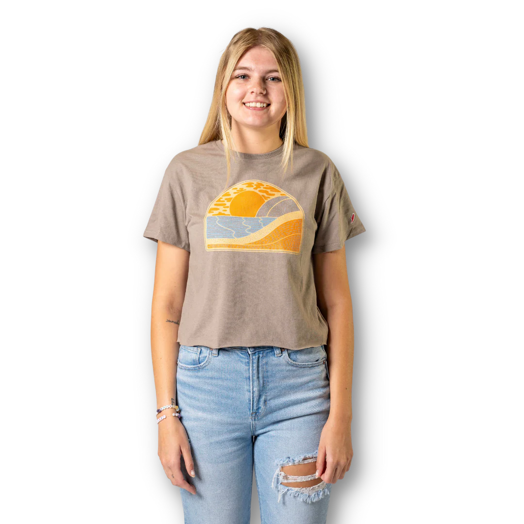 Sunset - Clothesline Cotton Crop Top - Image 2