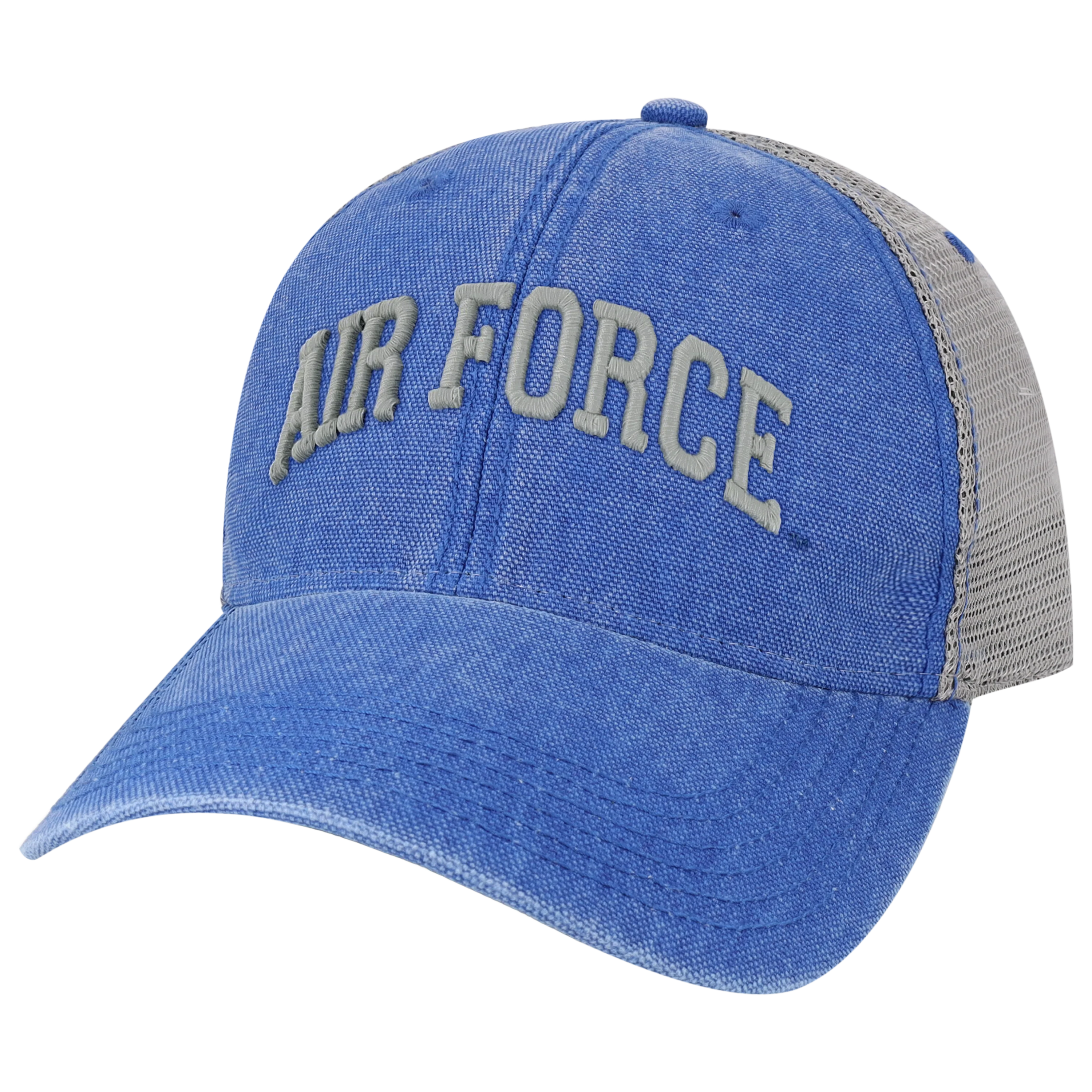 Air Force Falcons Royal/Grey Dashboard Trucker Hat - Image 4