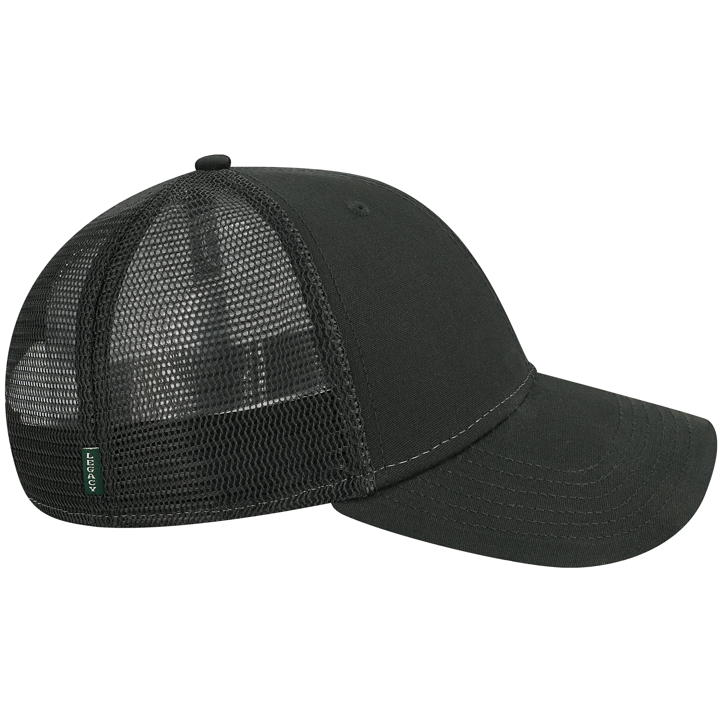 Arizona State Sun Devils Black Lo-Pro Snapback Adjustable Trucker Hat - Image 3