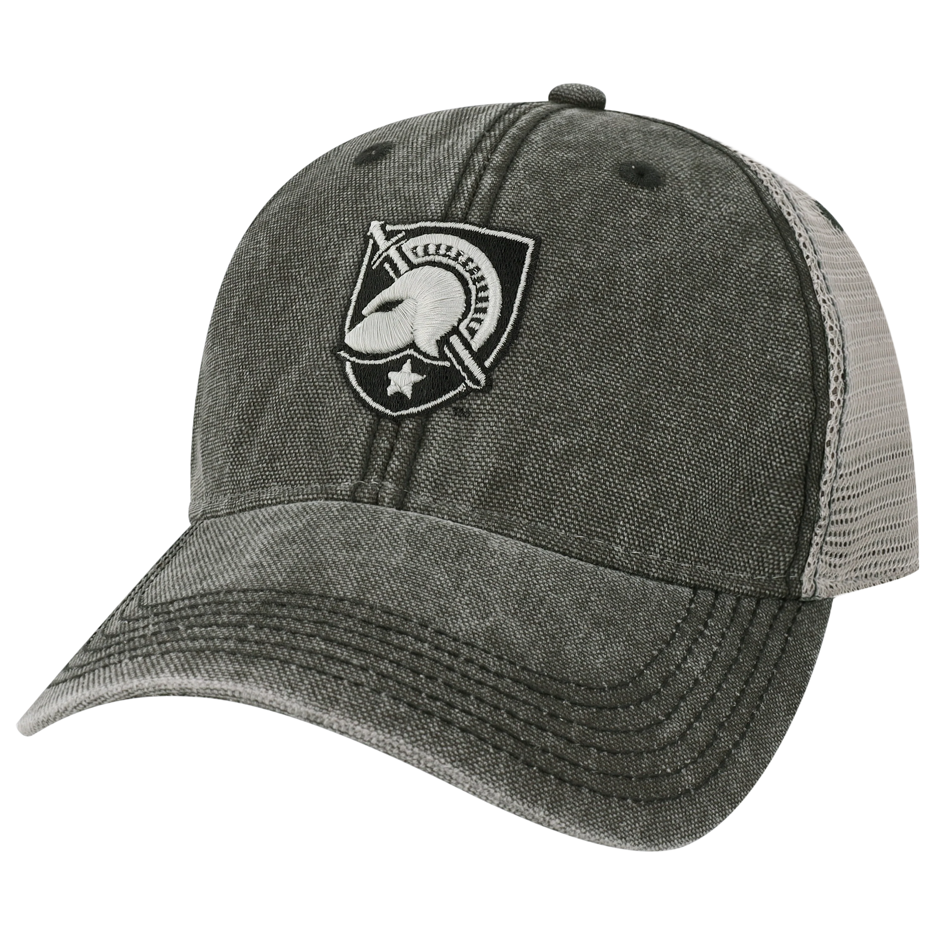 Army Black Knights Black/Grey Dashboard Trucker Hat - Image 4