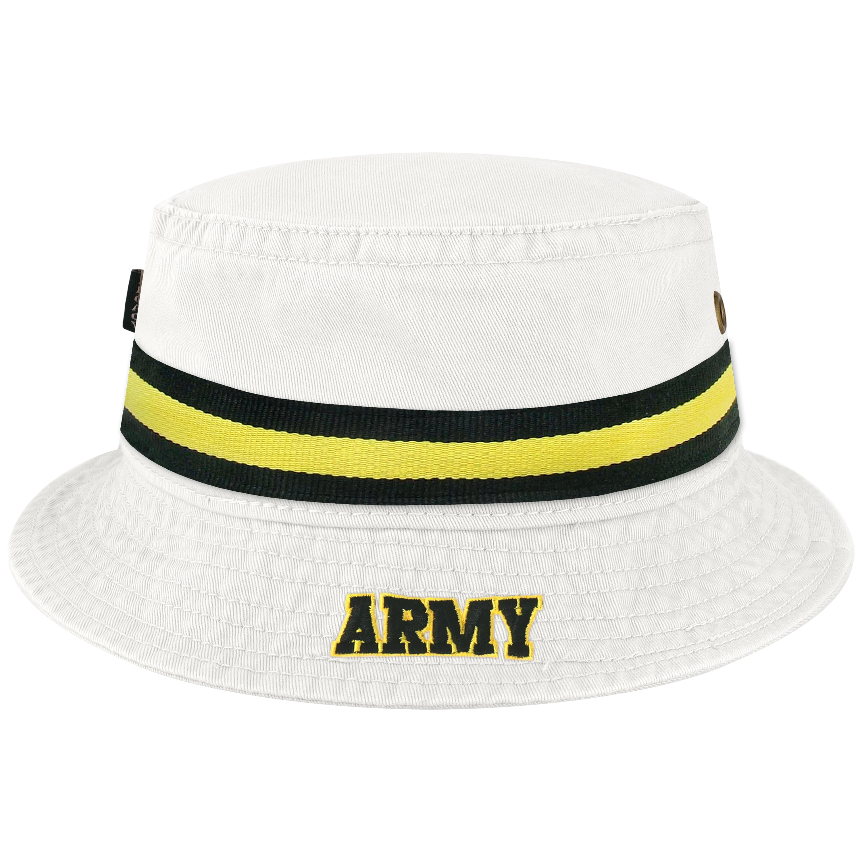 Army Black Knights White Relaxed Twill Bucket Hat - Image 2