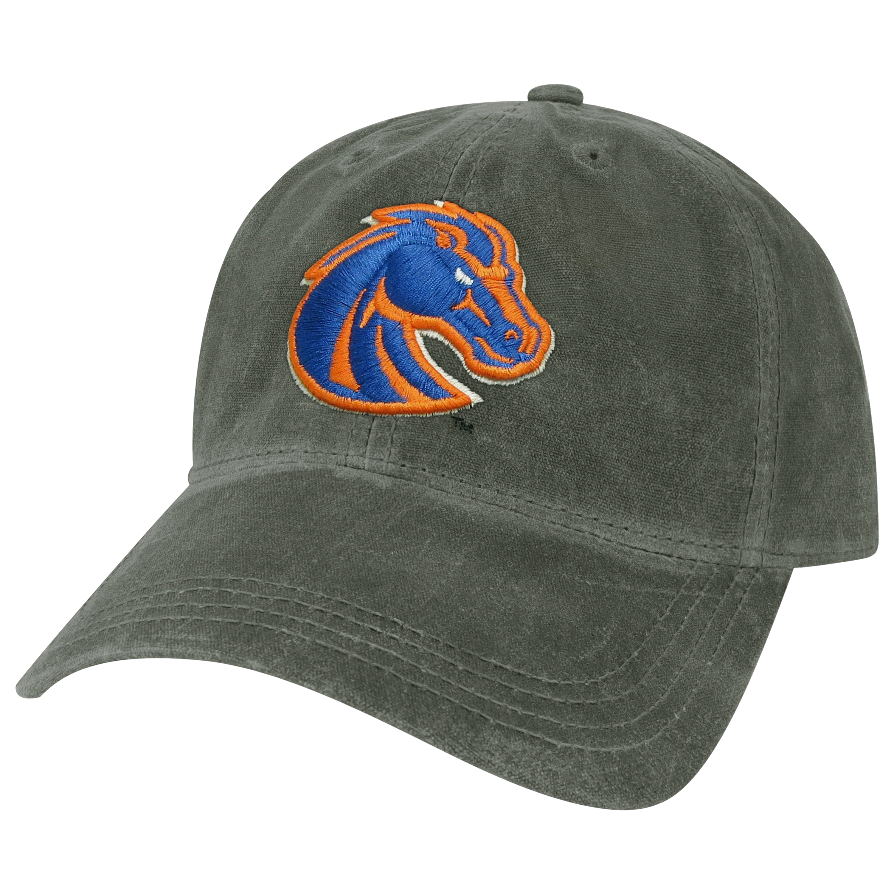 Boise State Broncos Charcoal Waxed Cotton Adjustable Hat - Image 4