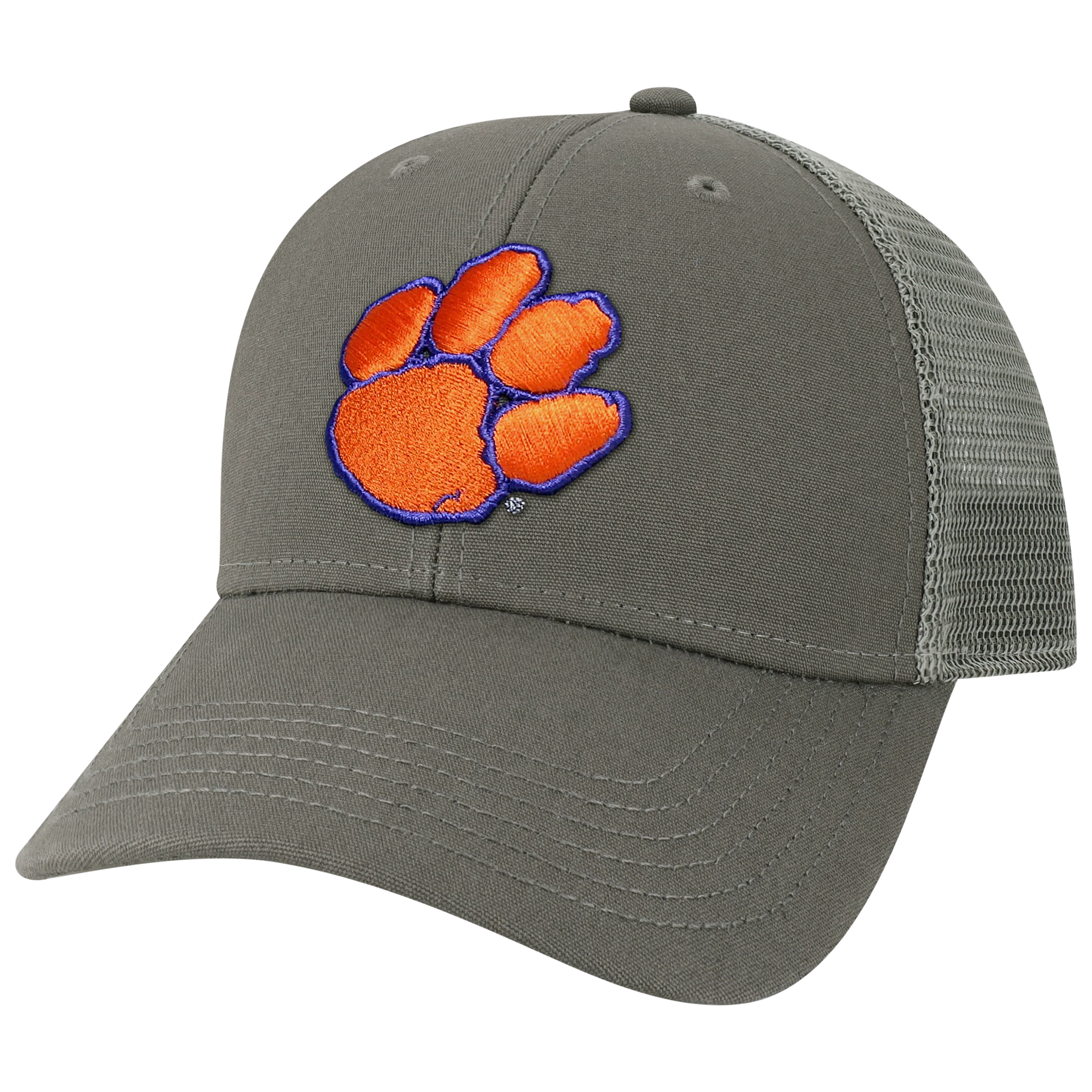 Clemson Tigers Dark Grey Lo-Pro Snapback Adjustable Trucker Hat