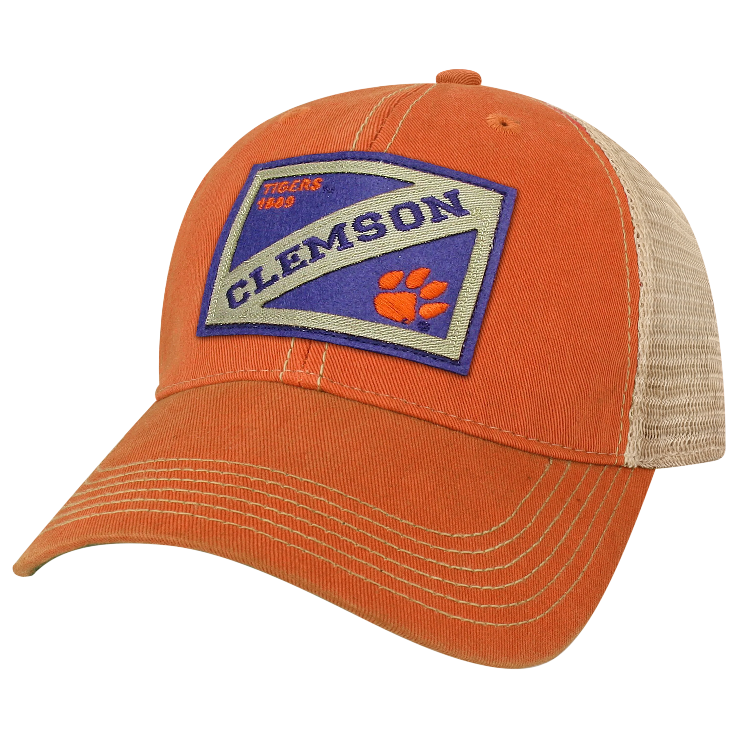 Clemson Tigers OFA Orange Old Favorite Adjustable Trucker Hat - Image 4