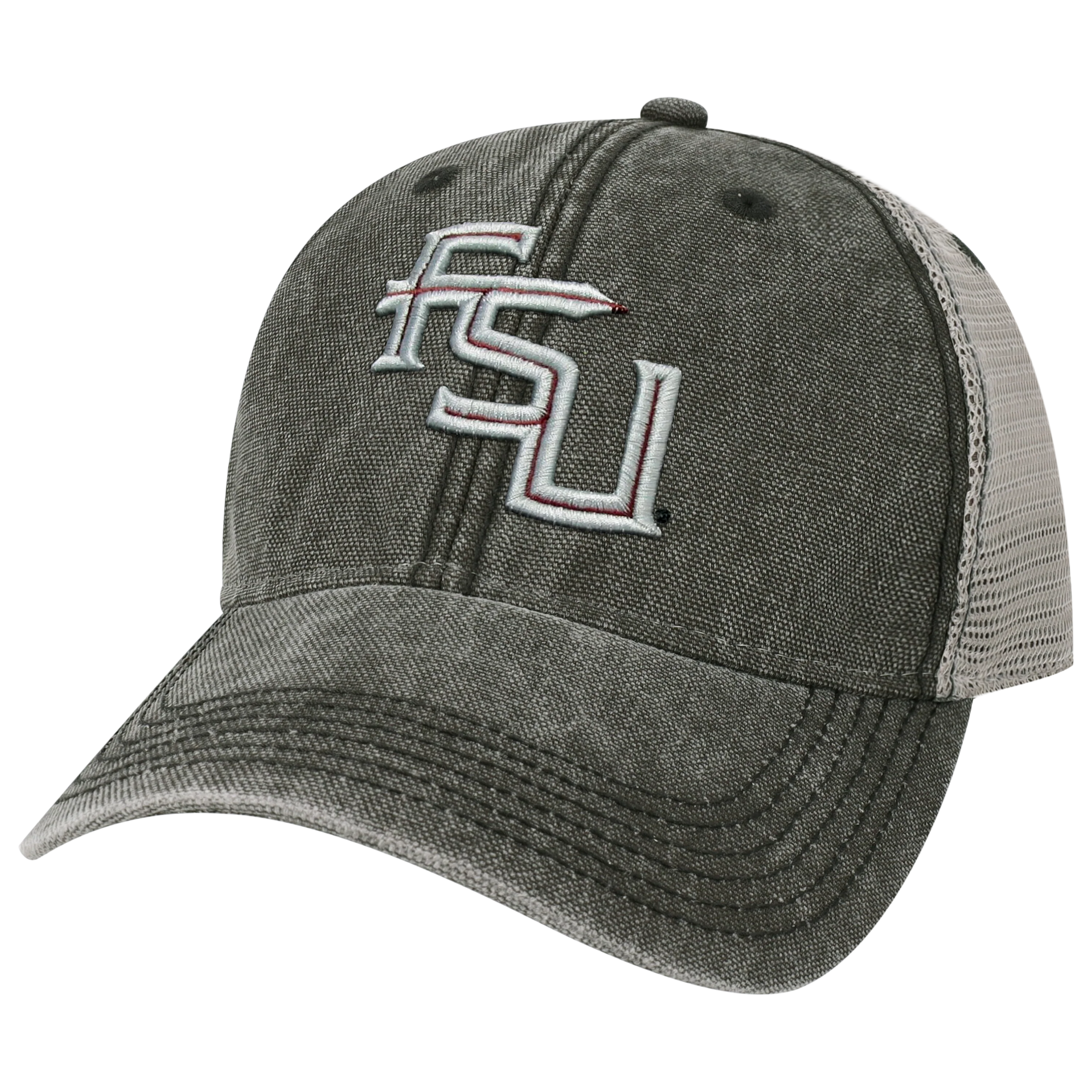Florida State Seminoles Black/Grey Dashboard Trucker Hat - Image 4