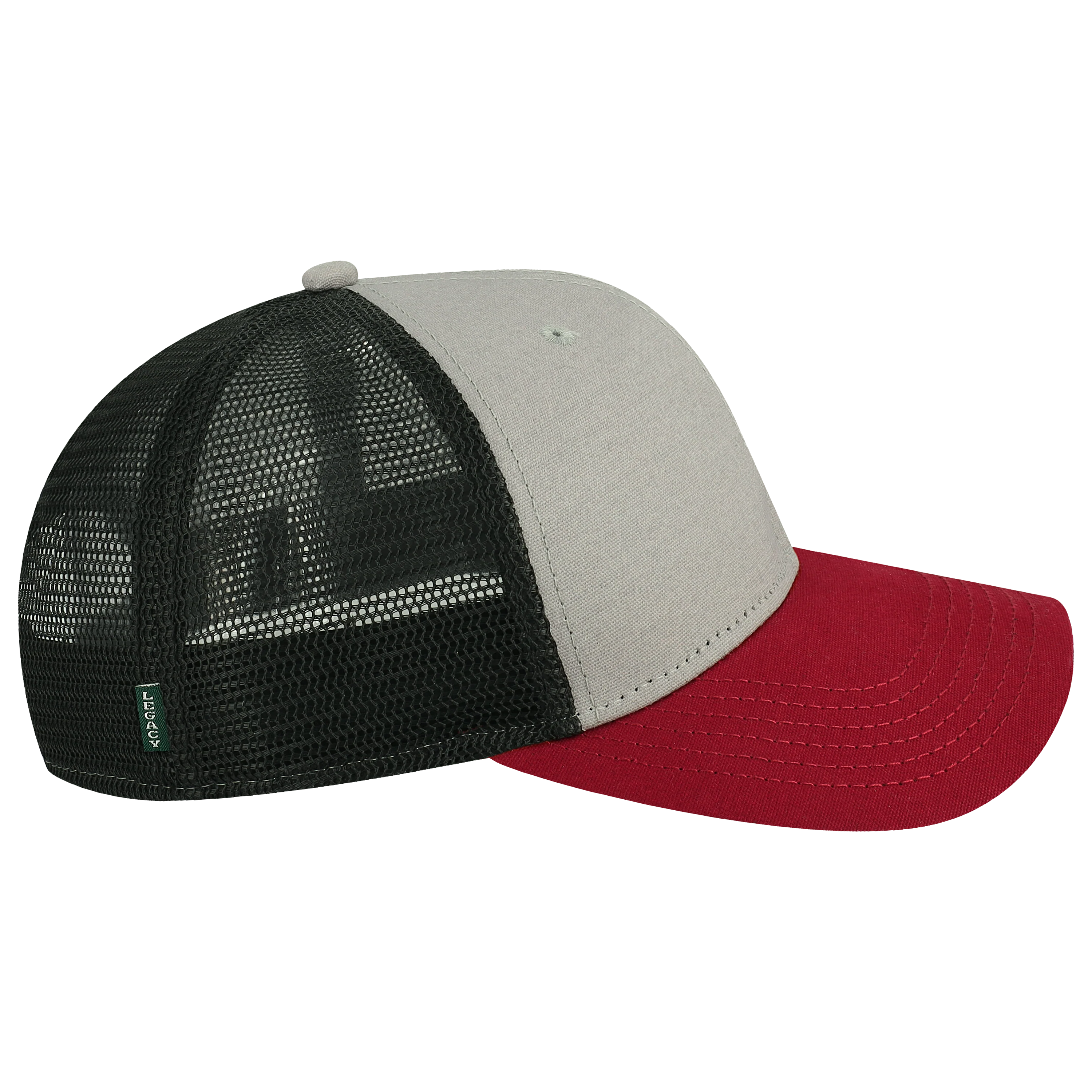 Florida State Seminoles Grey/Burgundy/Black Mid-Pro Snapback Adjustable Trucker Hat - Image 3