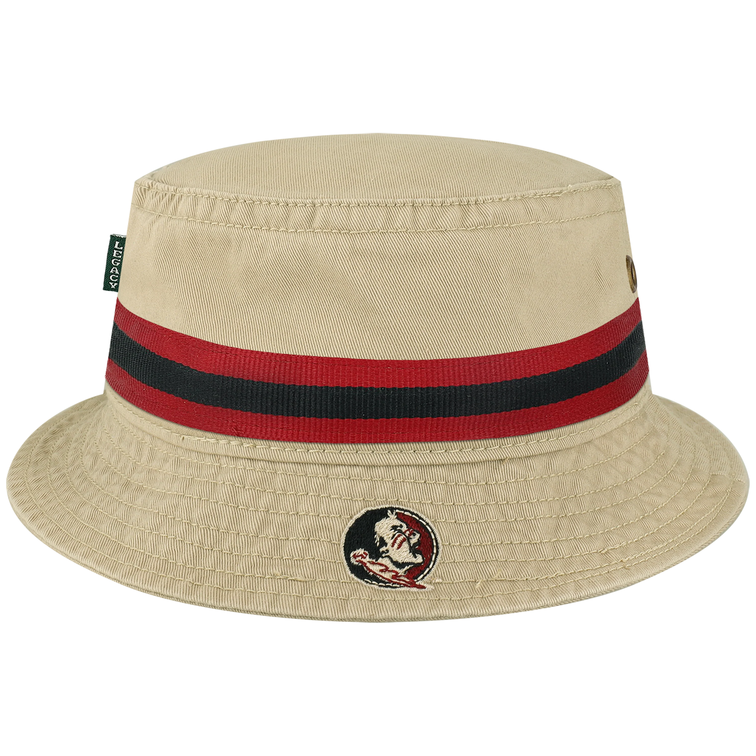 Florida State Seminoles Khaki Relaxed Twill Bucket Hat - Image 3