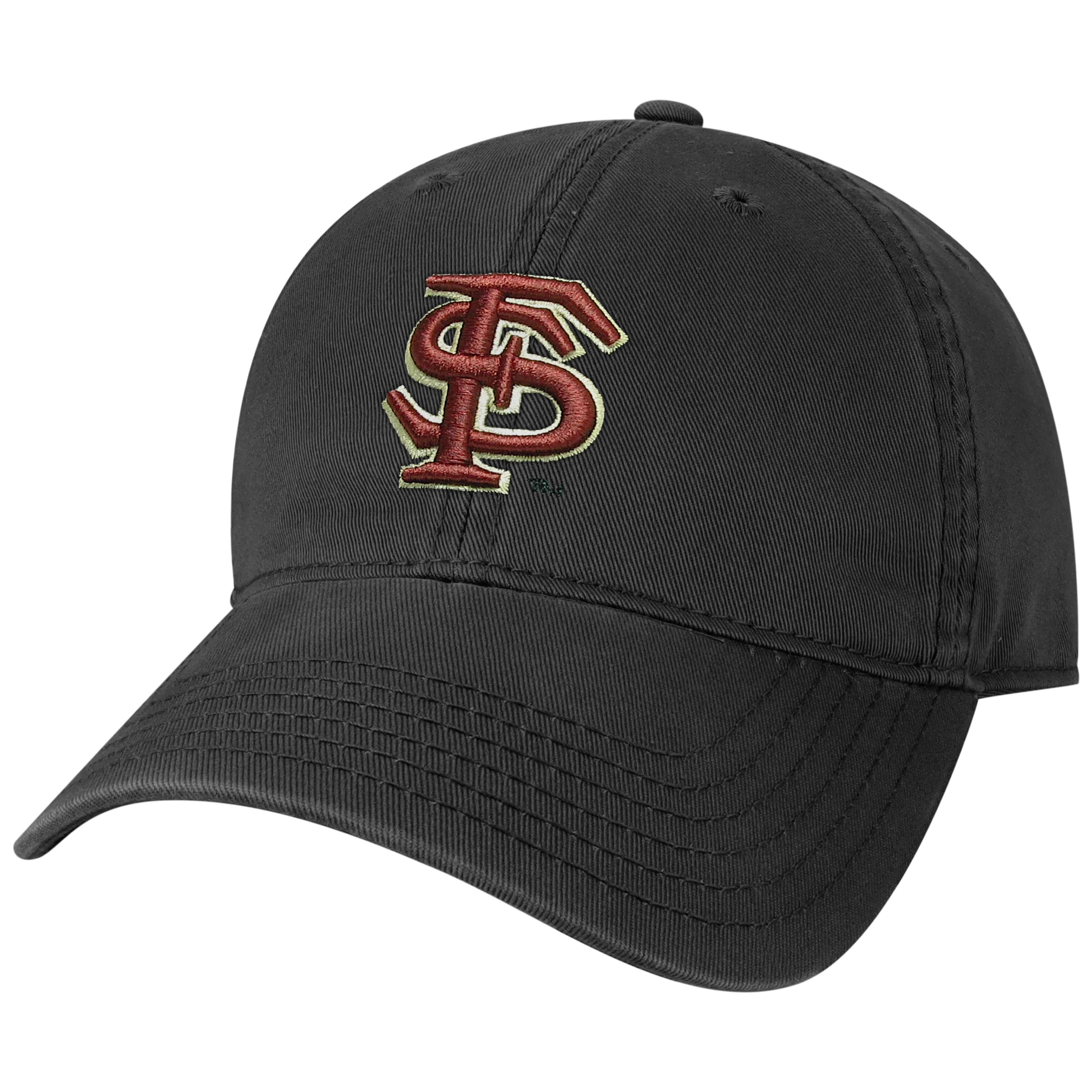 Florida State Seminoles Black Relaxed Twill Adjustable Hat - Image 4