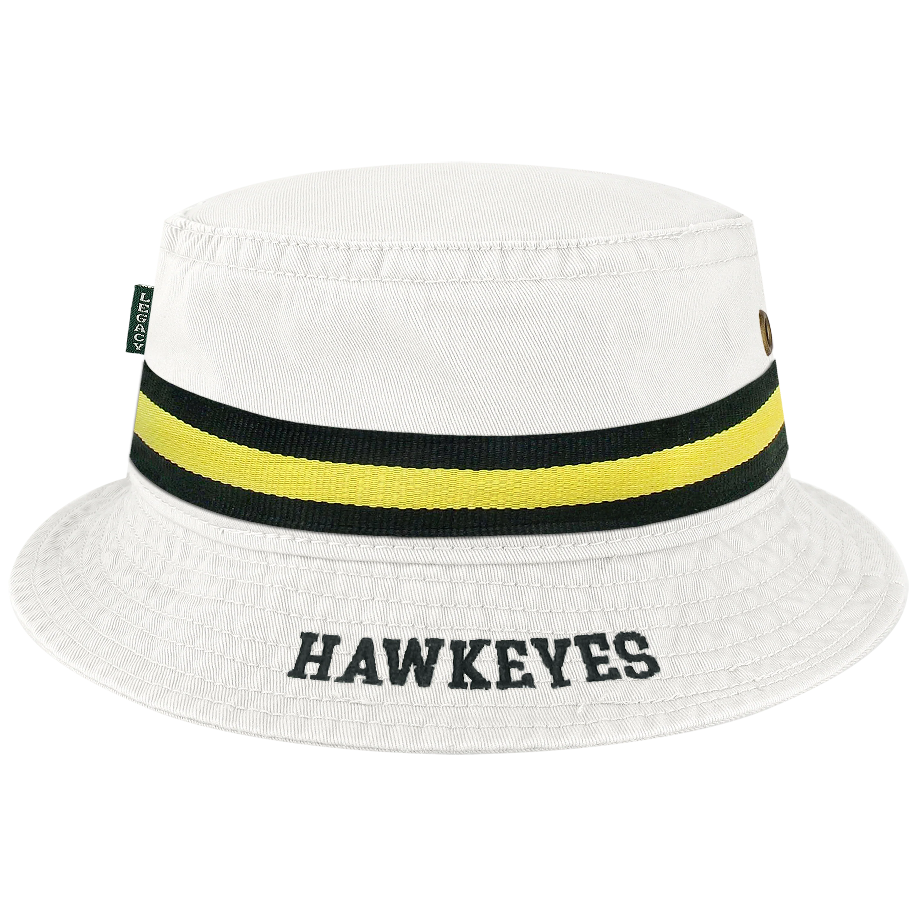 Iowa Hawkeyes White Relaxed Twill Bucket Hat - Image 3