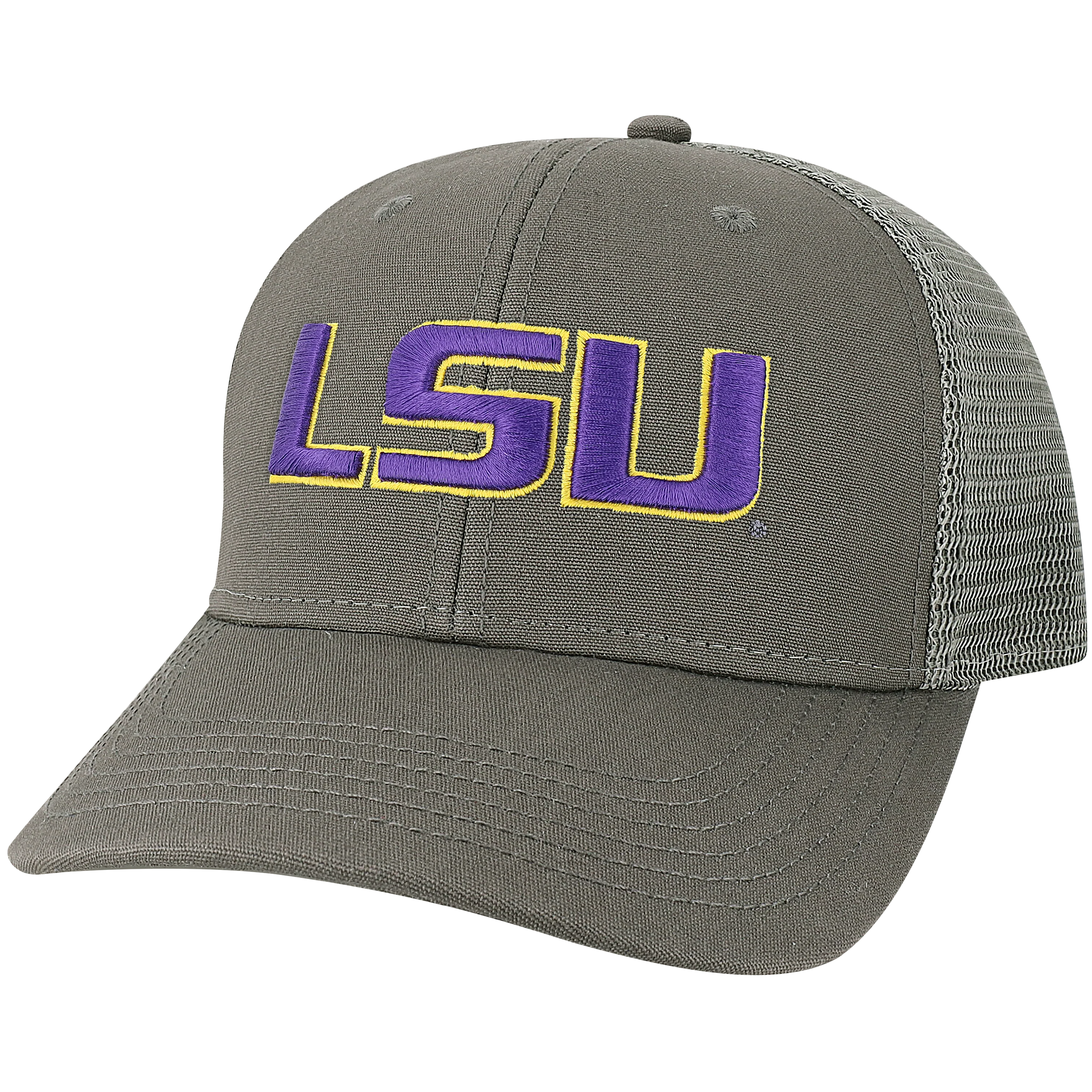 LSU Tigers Mid-Pro Snapback Adjustable Trucker Hat - Image 4