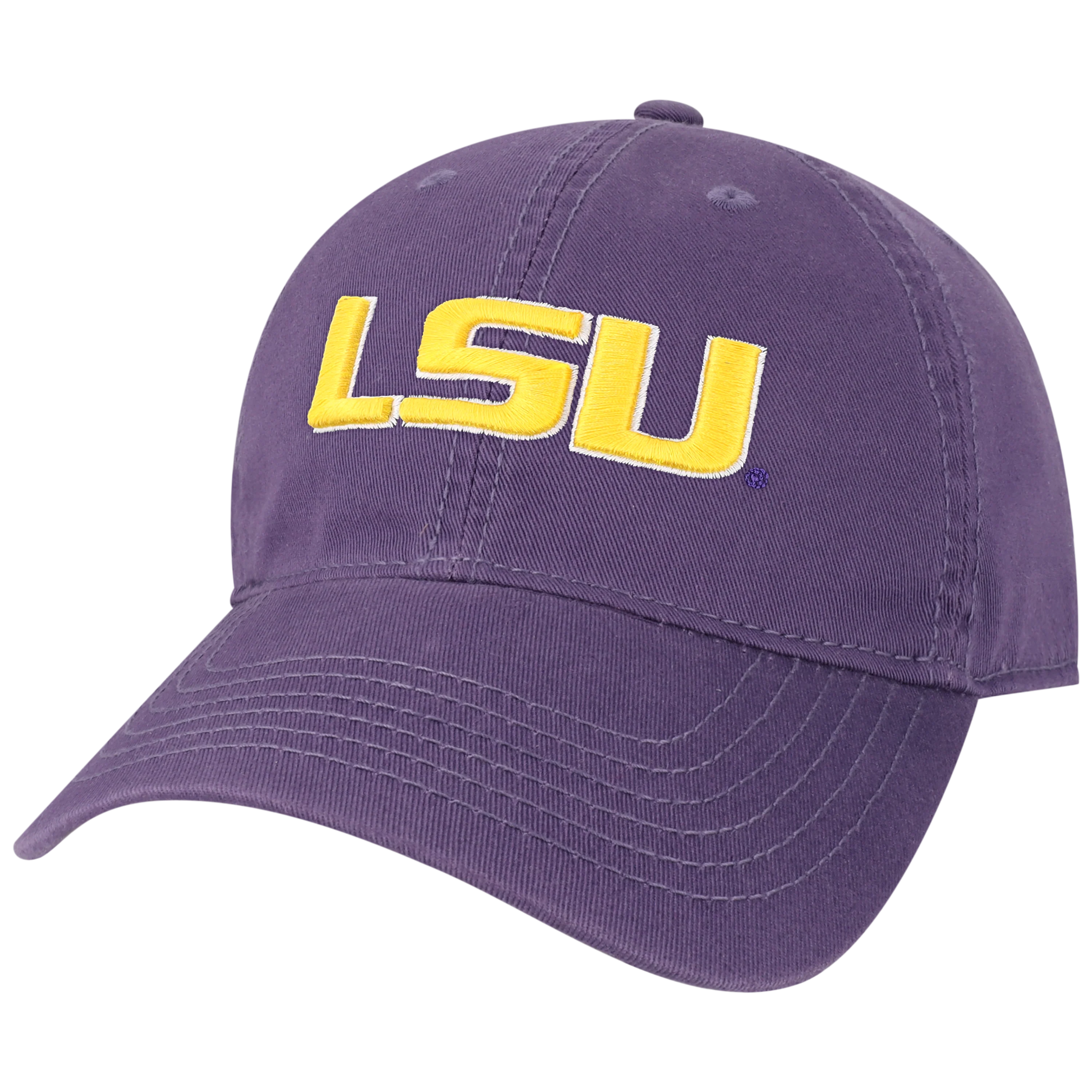 LSU Tigers Purple Youth Relaxed Twill Hat - Image 4