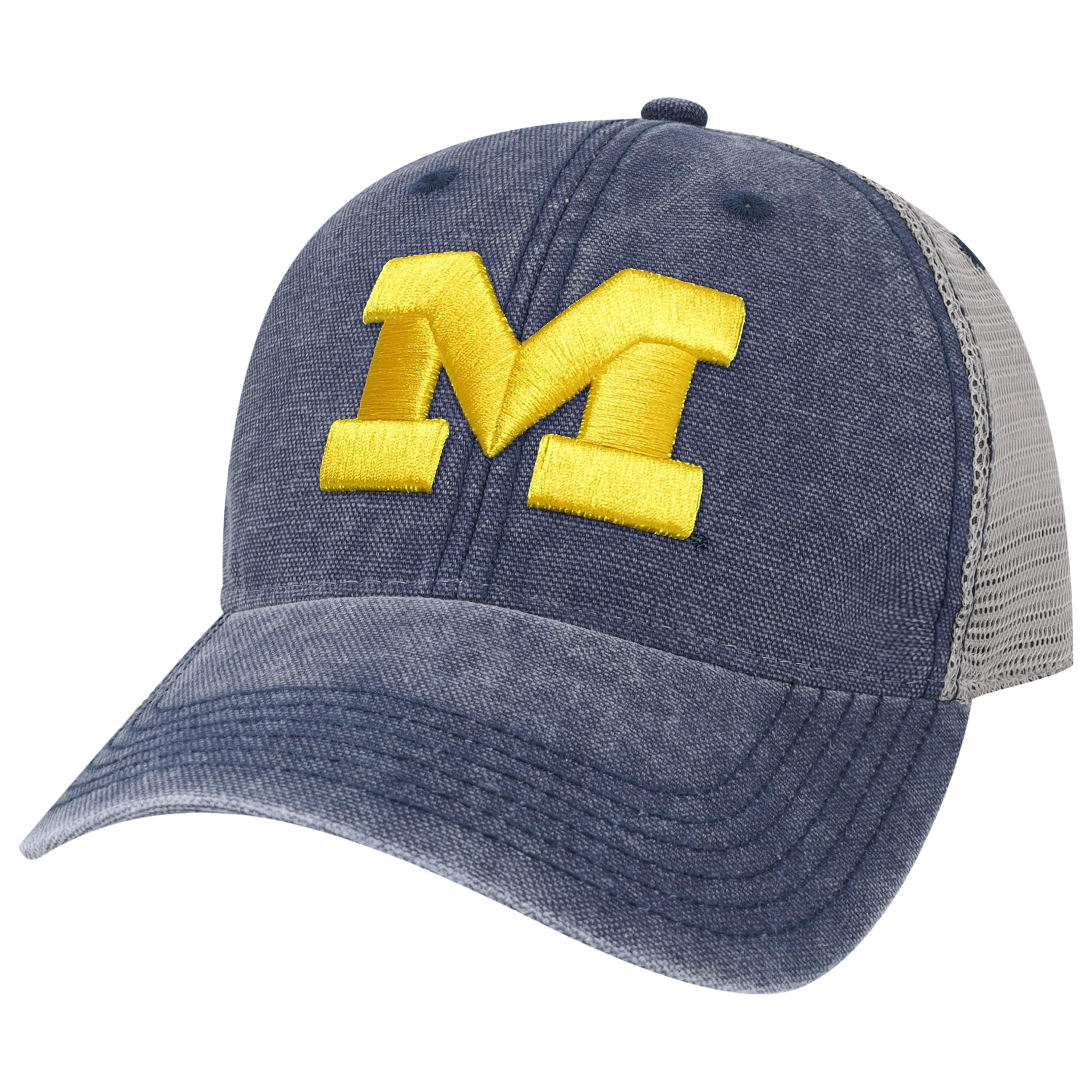 Michigan Wolverines Navy/Grey Dashboard Trucker Hat - Image 4