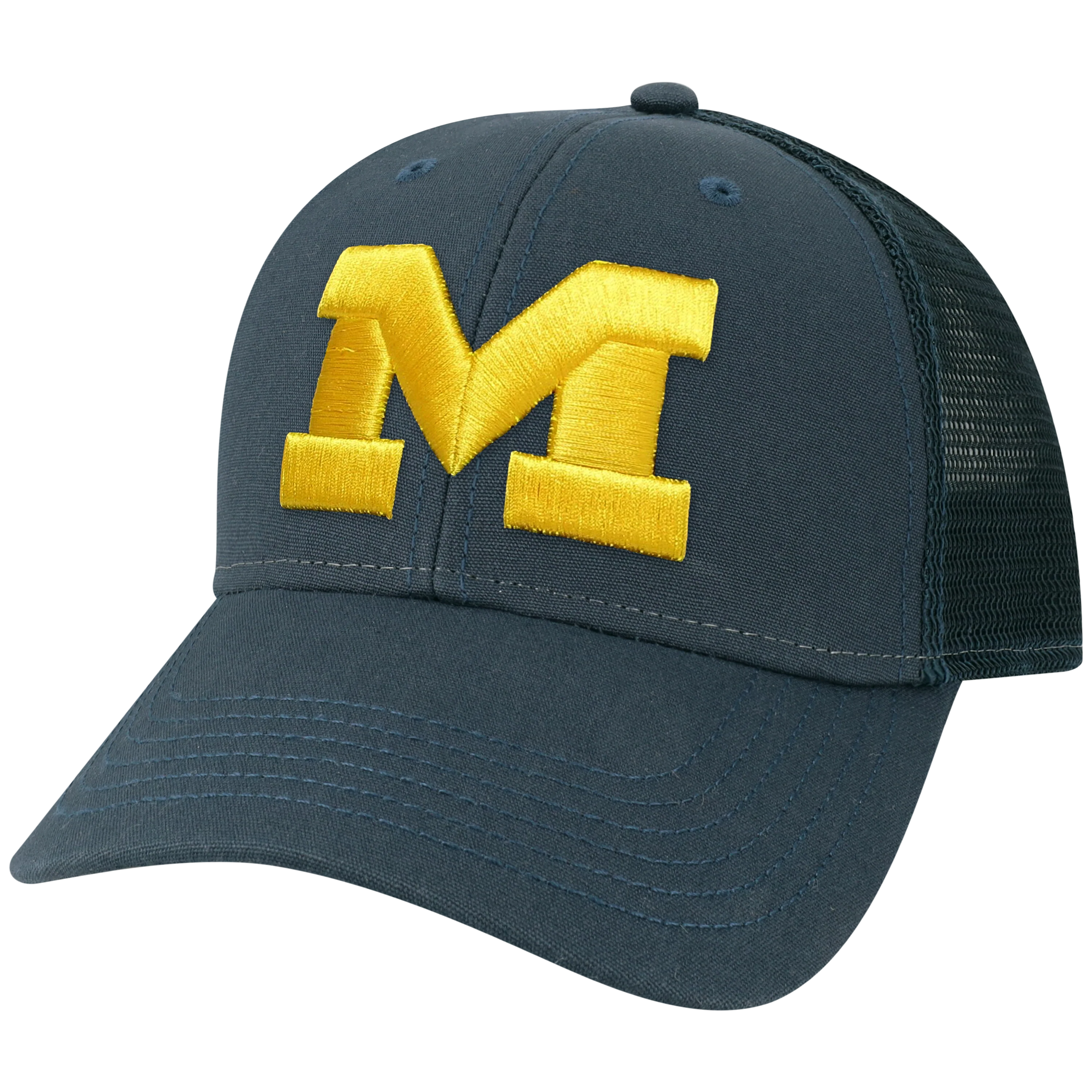 Michigan Wolverines Navy Lo-Pro Snapback Adjustable Trucker Hat - Image 4