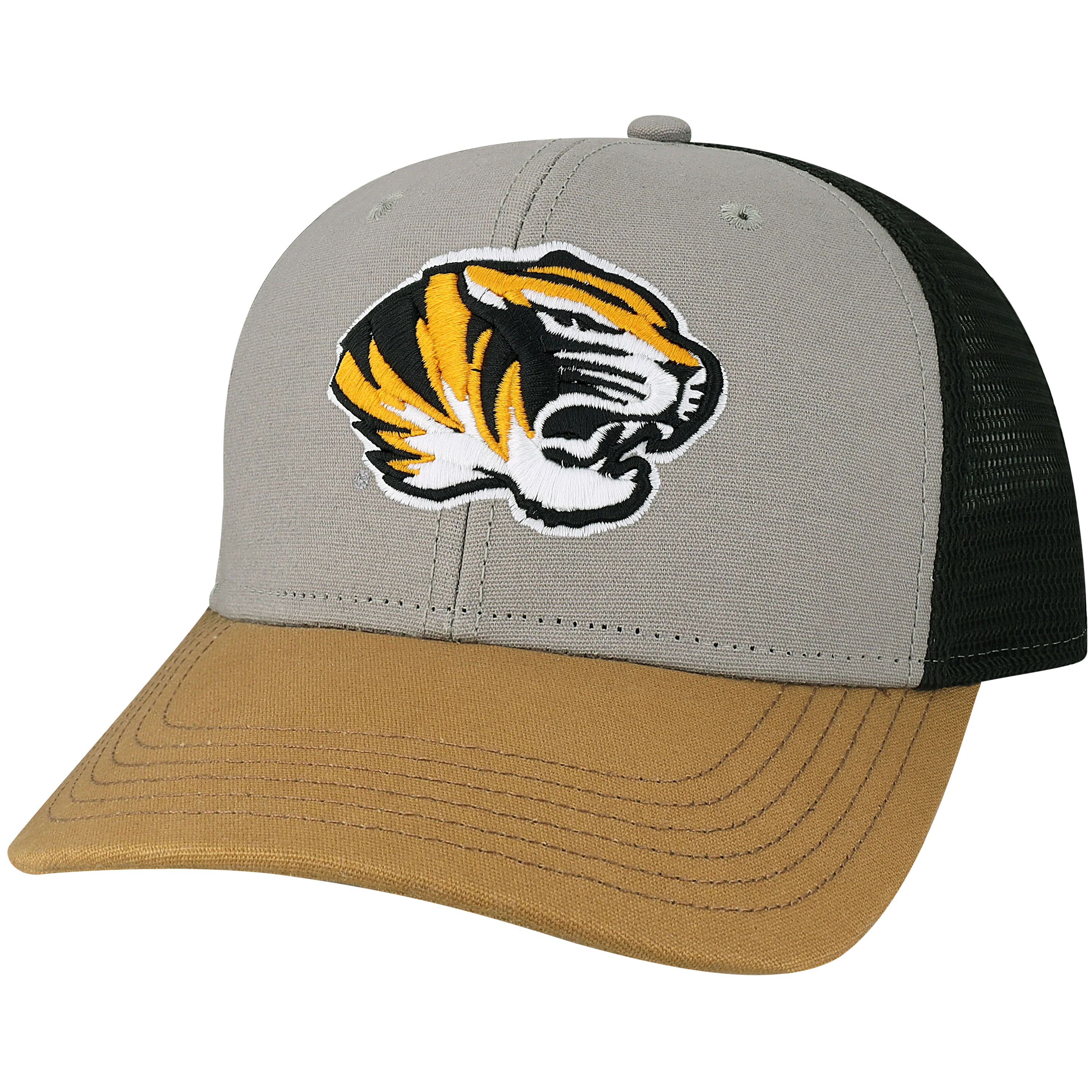 Missouri Tigers Mid-Pro Snapback Adjustable Trucker Hat - Image 4