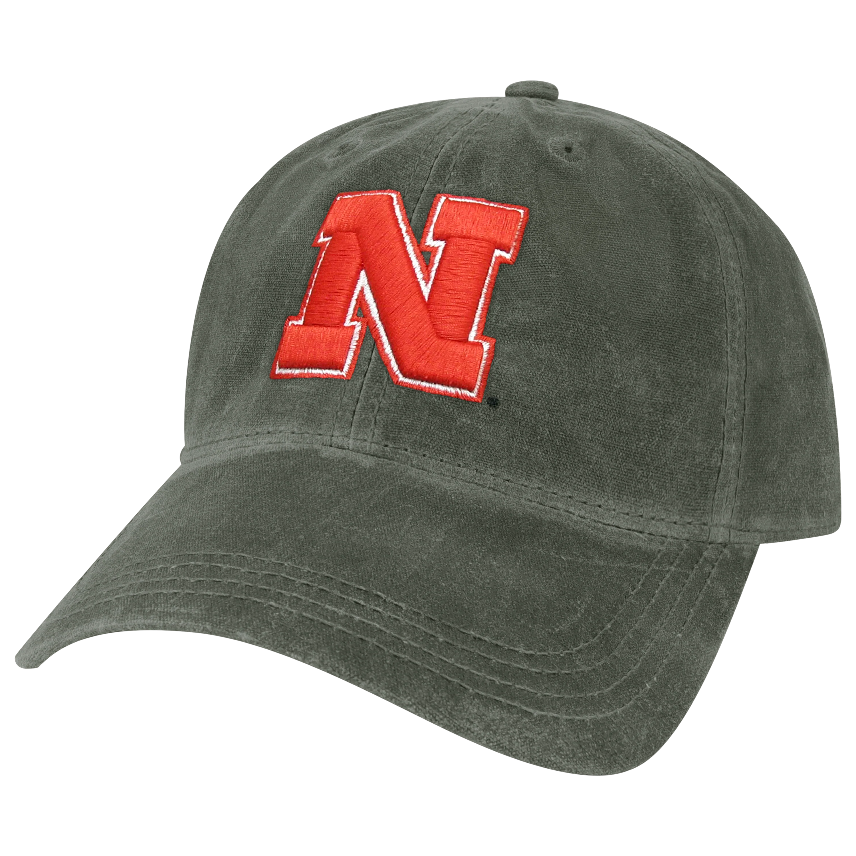 Nebraska Cornhuskers Charcoal Waxed Cotton Adjustable Hat - Image 4