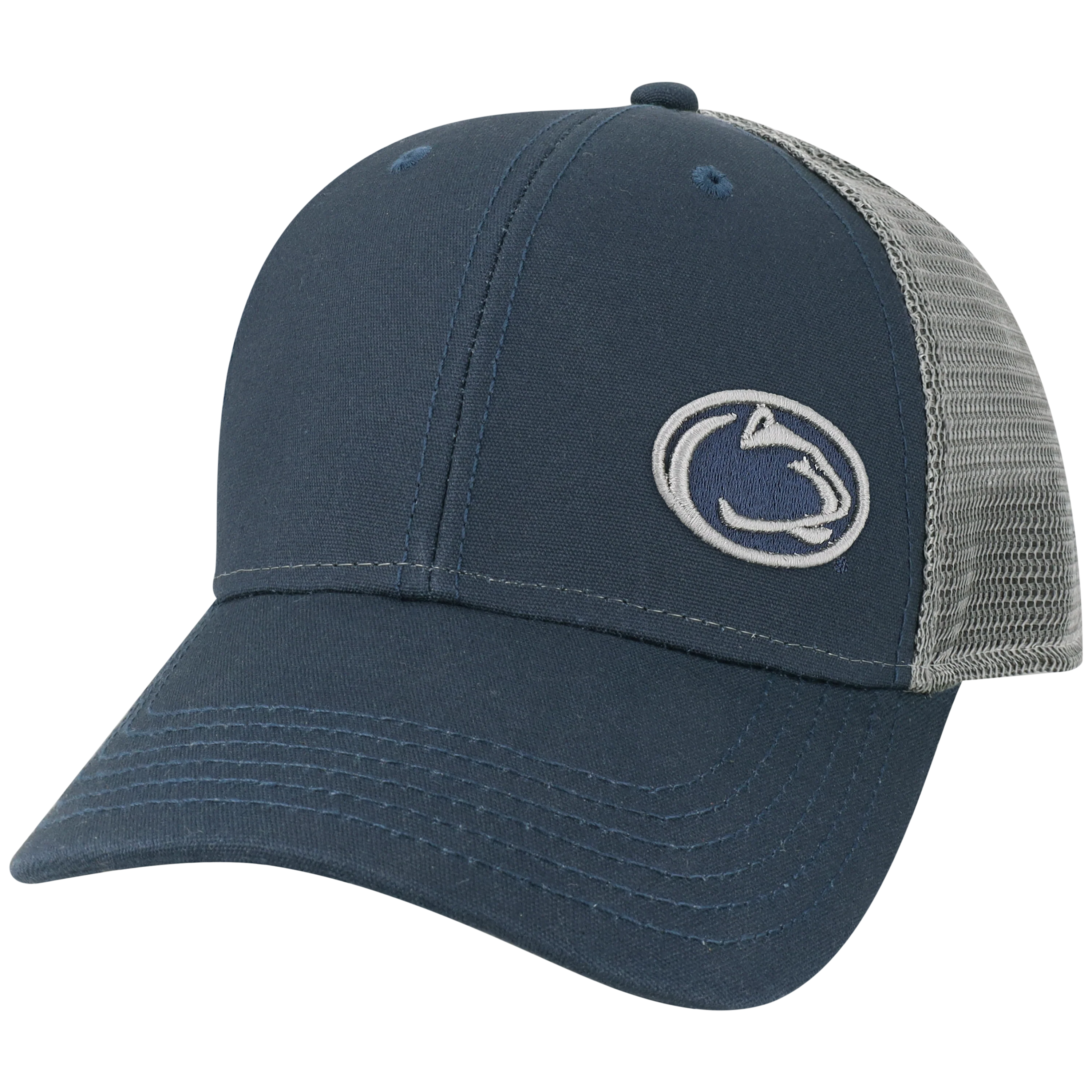 Penn State Nittany Lions Heather Navy Lo-Pro Snapback Adjustable Trucker Hat - Image 4