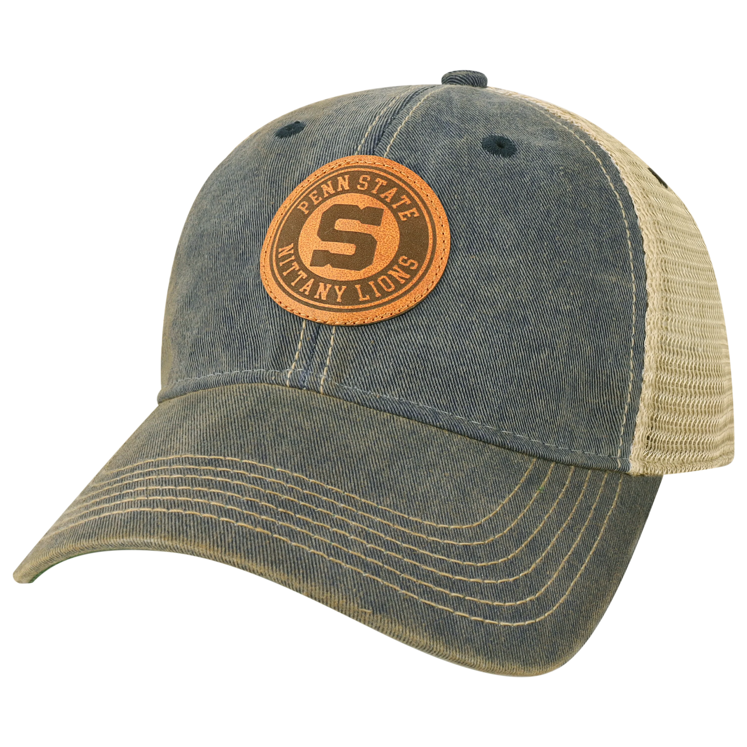 Penn State Nittany Lions Navy/Navy Old Favorite Trucker Hat - Image 4