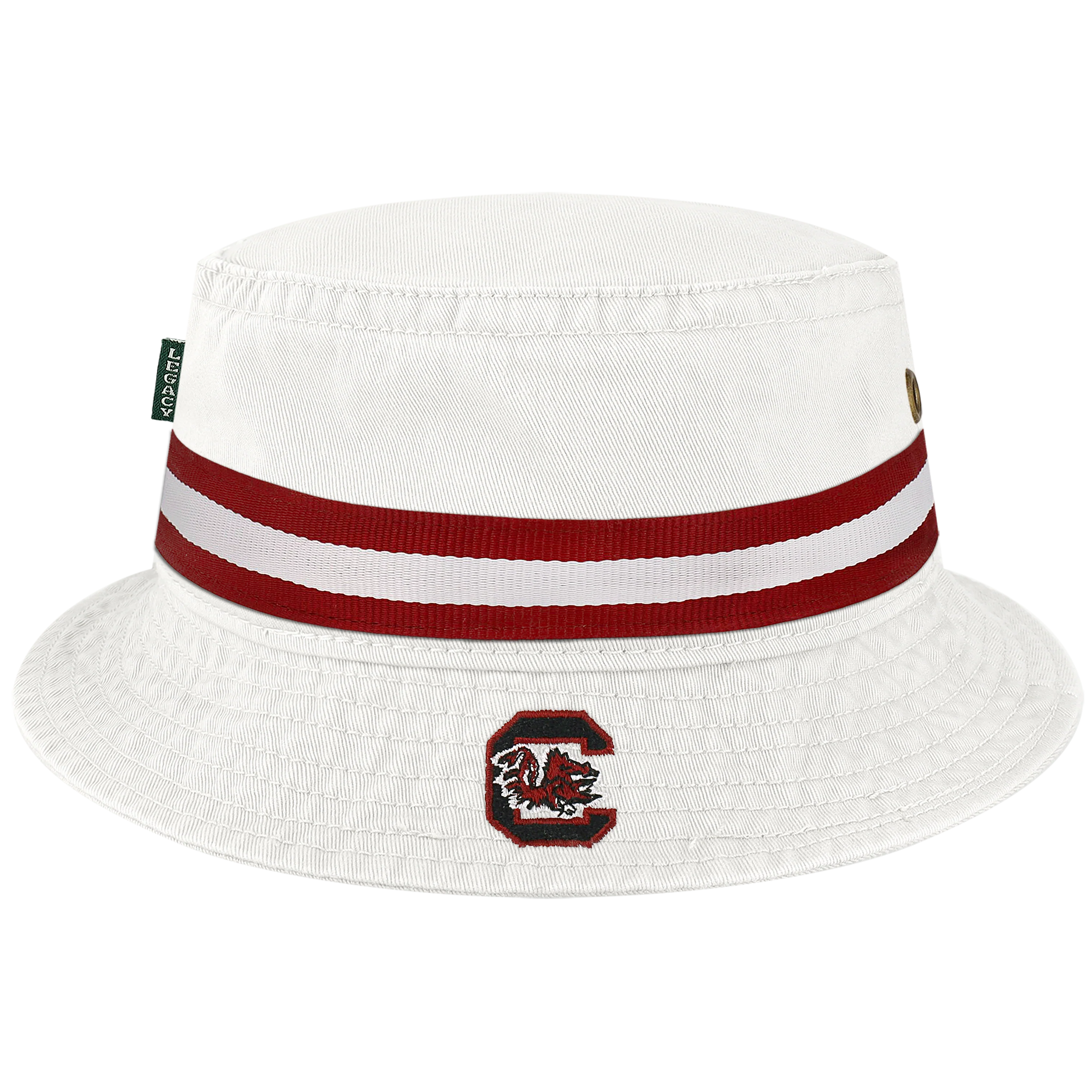 South Carolina Gamecocks White Relaxed Twill Bucket Hat