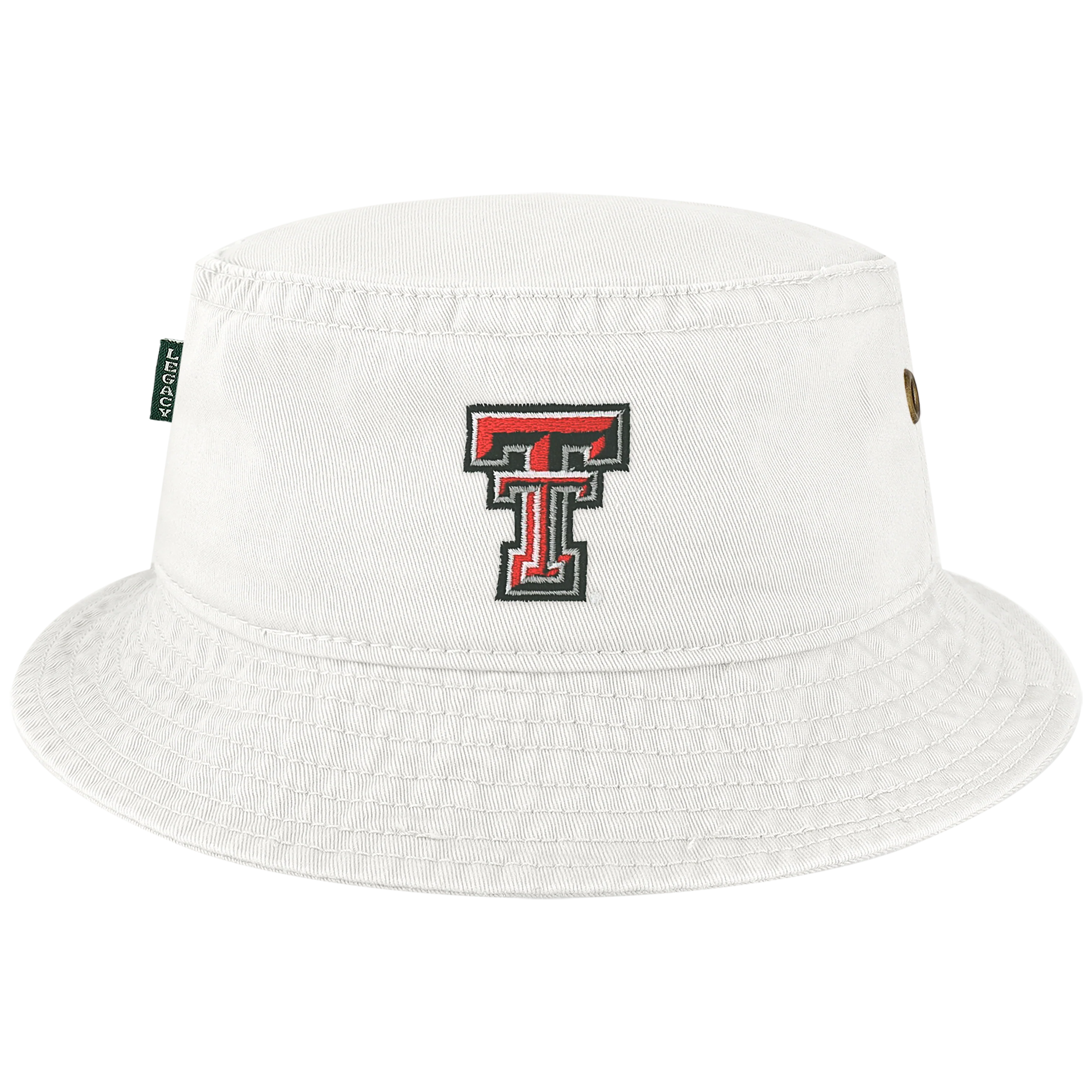 Texas Tech Red Raiders White Relaxed Twill Bucket Hat - Image 3