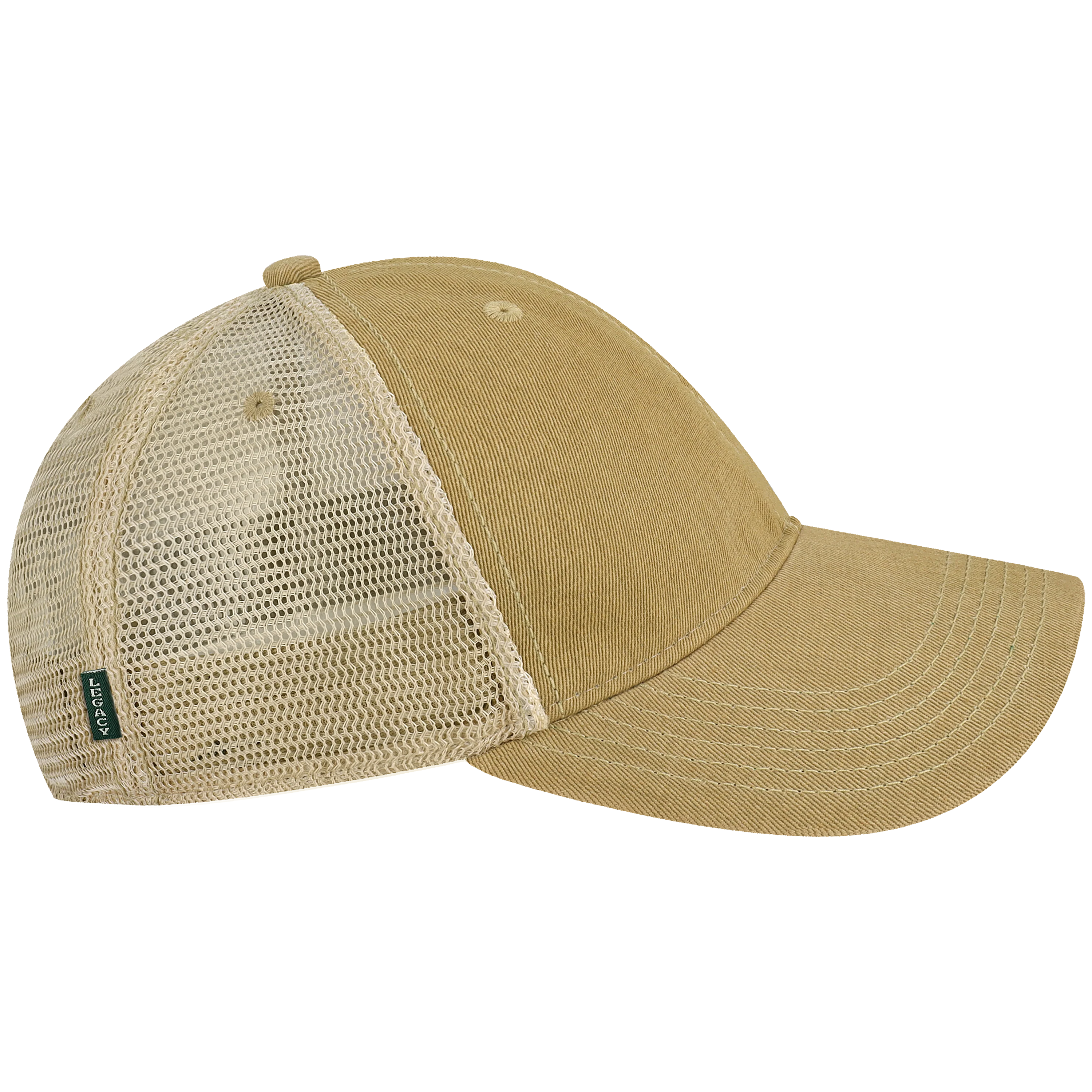 Arizona State Sun Devils College Vault OFA Khaki Old Favorite Adjustable Trucker Hat - Image 3