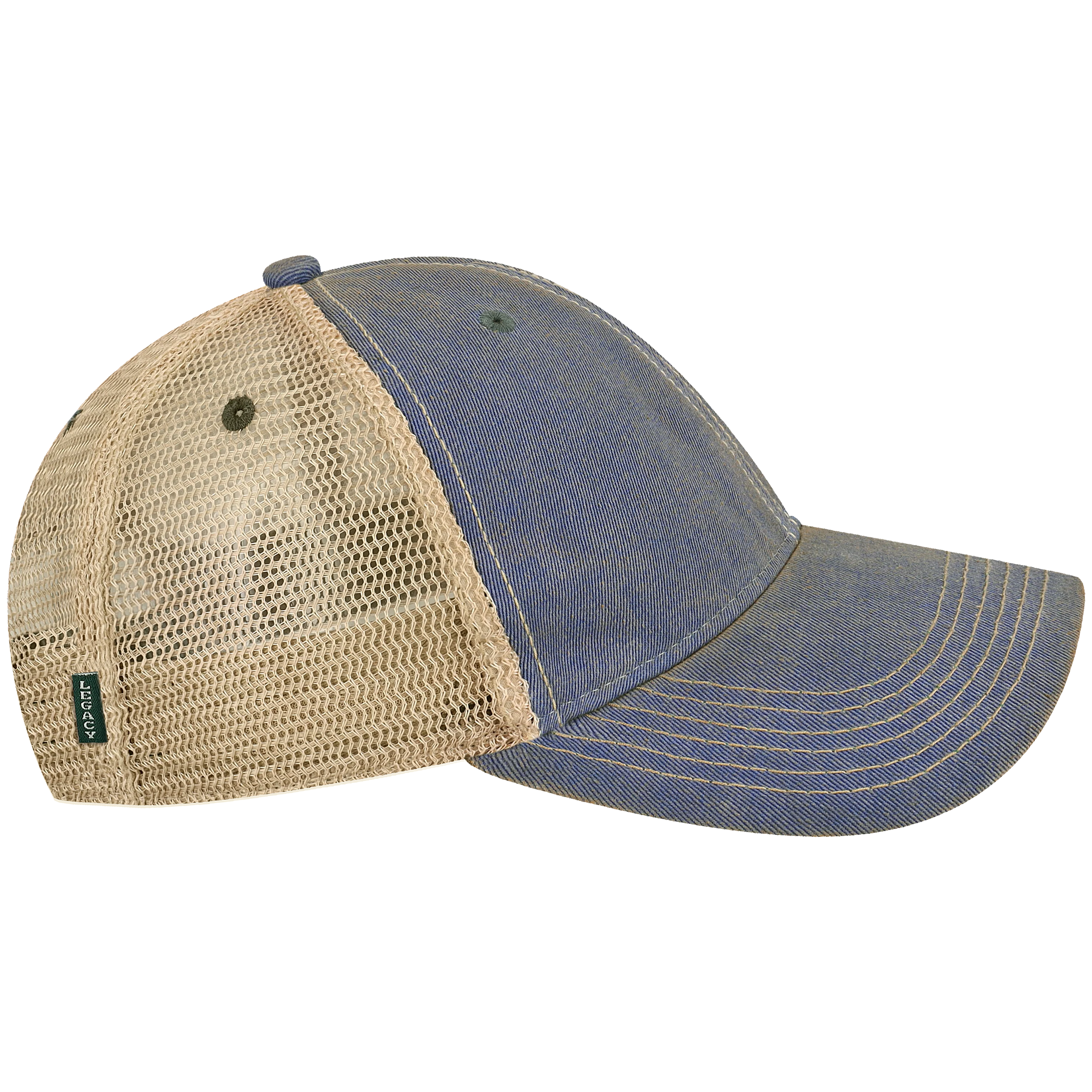 Boise State Broncos College Vault OFA Blue Old Favorite Adjustable Trucker Hat - Image 3