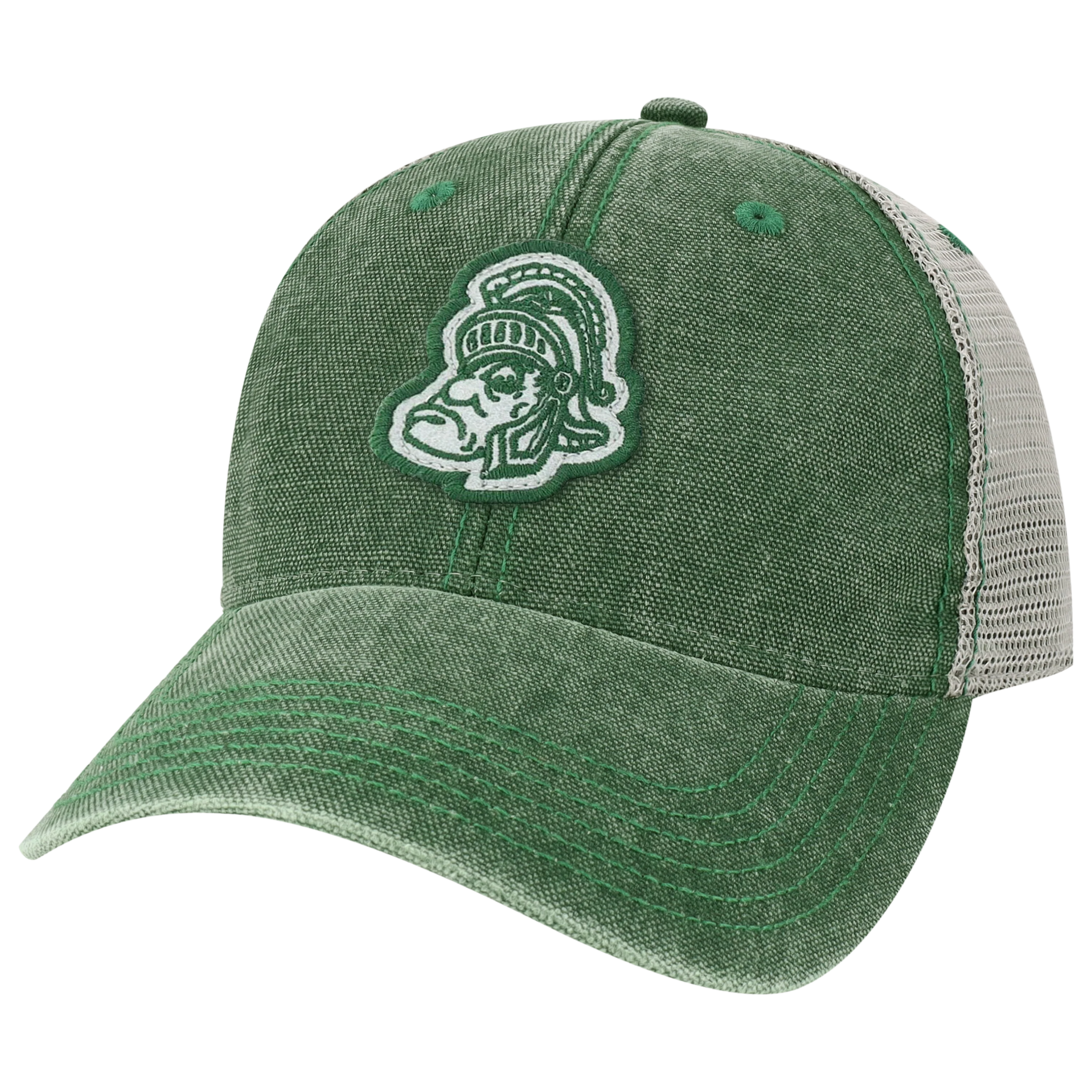 Michigan State Spartans College Vault Dark Green/Grey Dashboard Adjustable Trucker Hat - Image 4