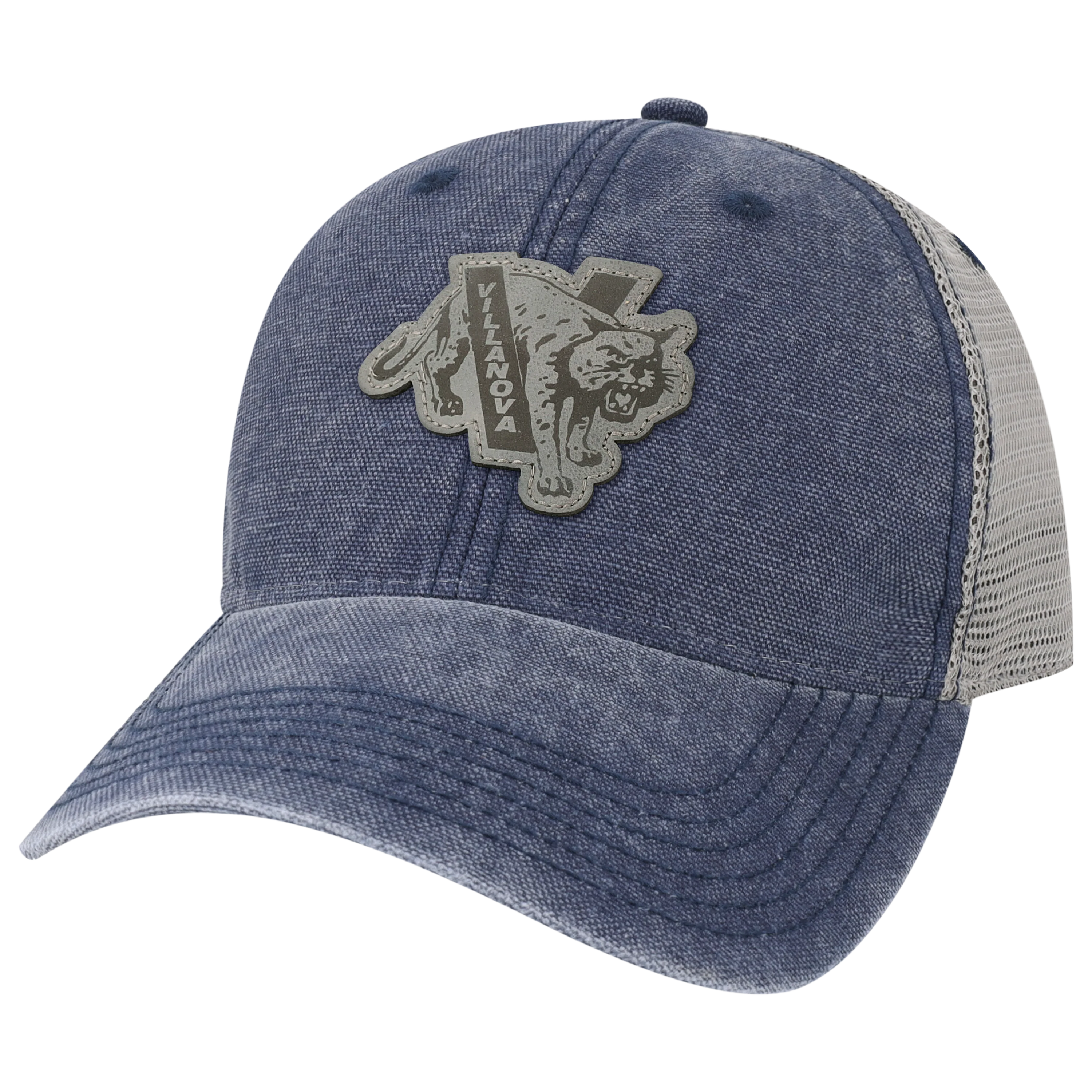 Villanova Wildcats College Vault Navy/Grey Dashboard Adjustable Trucker Hat - Image 4