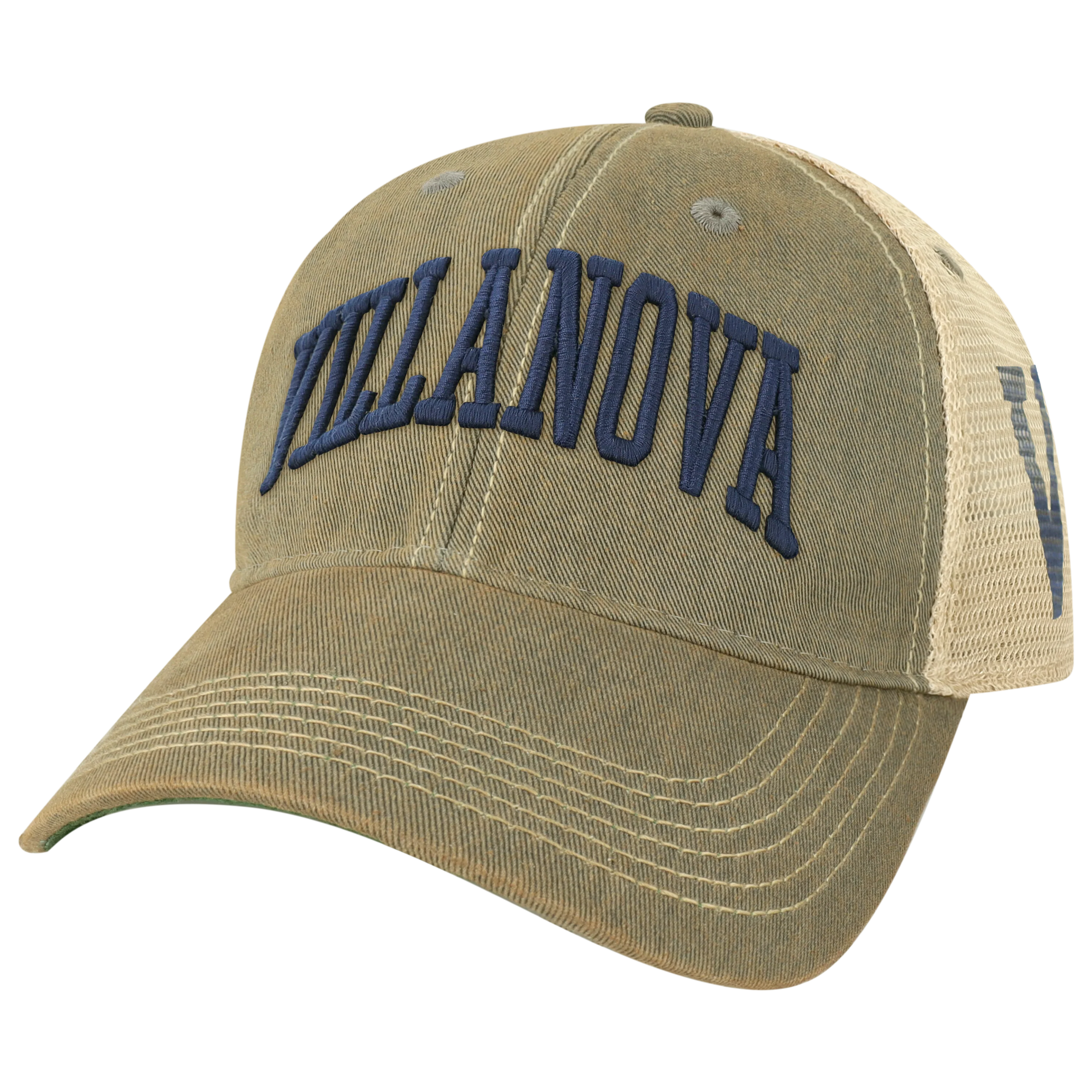 Villanova Wildcats College Vault OFA Grey Old Favorite Adjustable Trucker Hat - Image 4