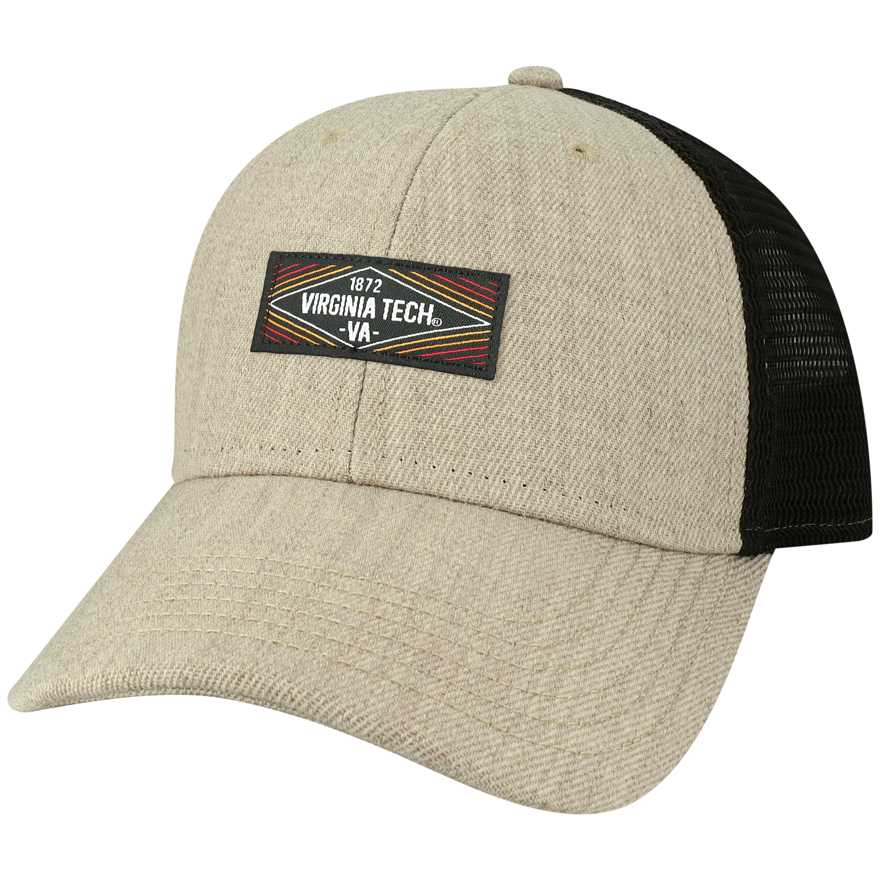 Virginia Tech Heather Tan/Black Lo-Pro Snapback - Image 4