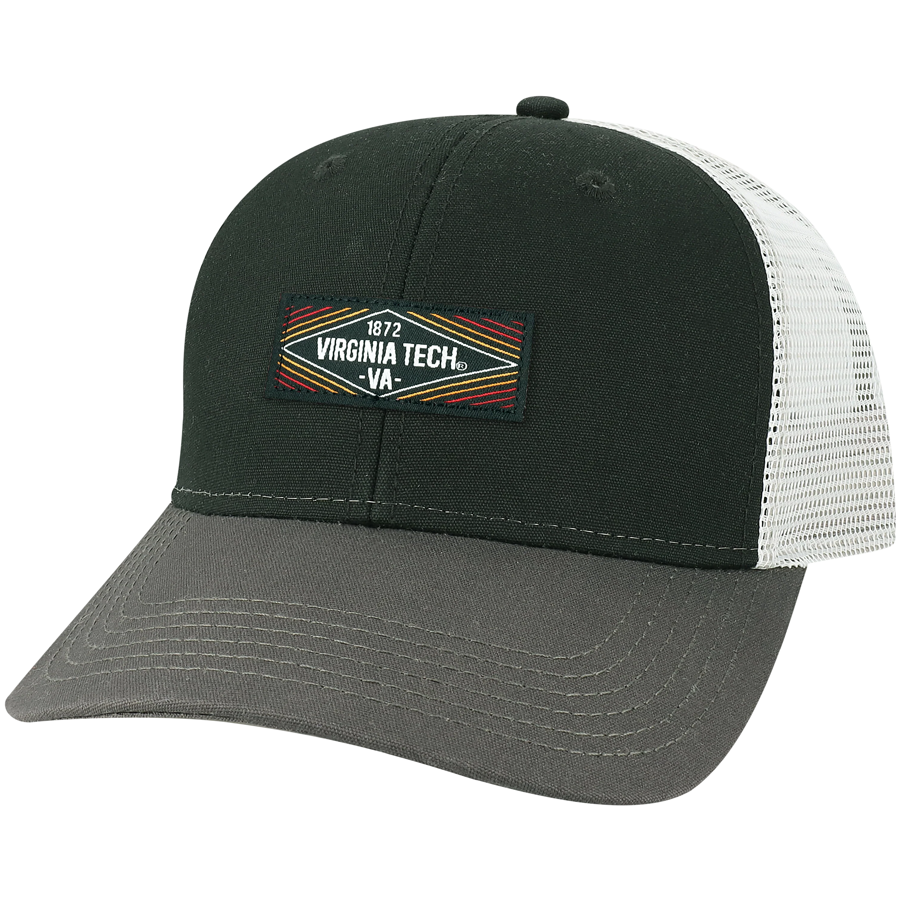 Virginia Tech Black/Dark Grey/Silver Mid-Pro Snapback - Image 4