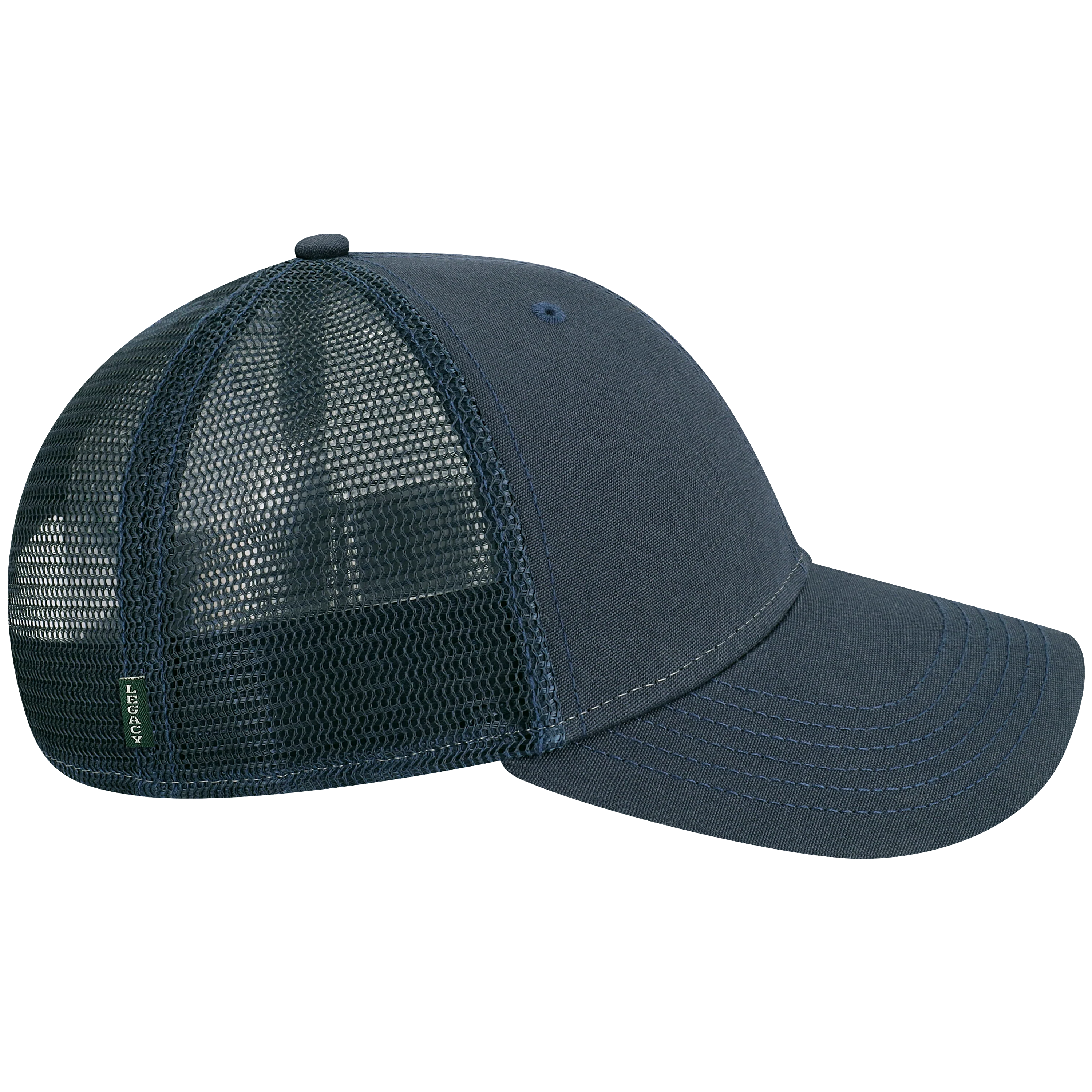 West Virginia Mountaineers Navy Lo-Pro Snapback Adjustable Trucker Hat - Image 3