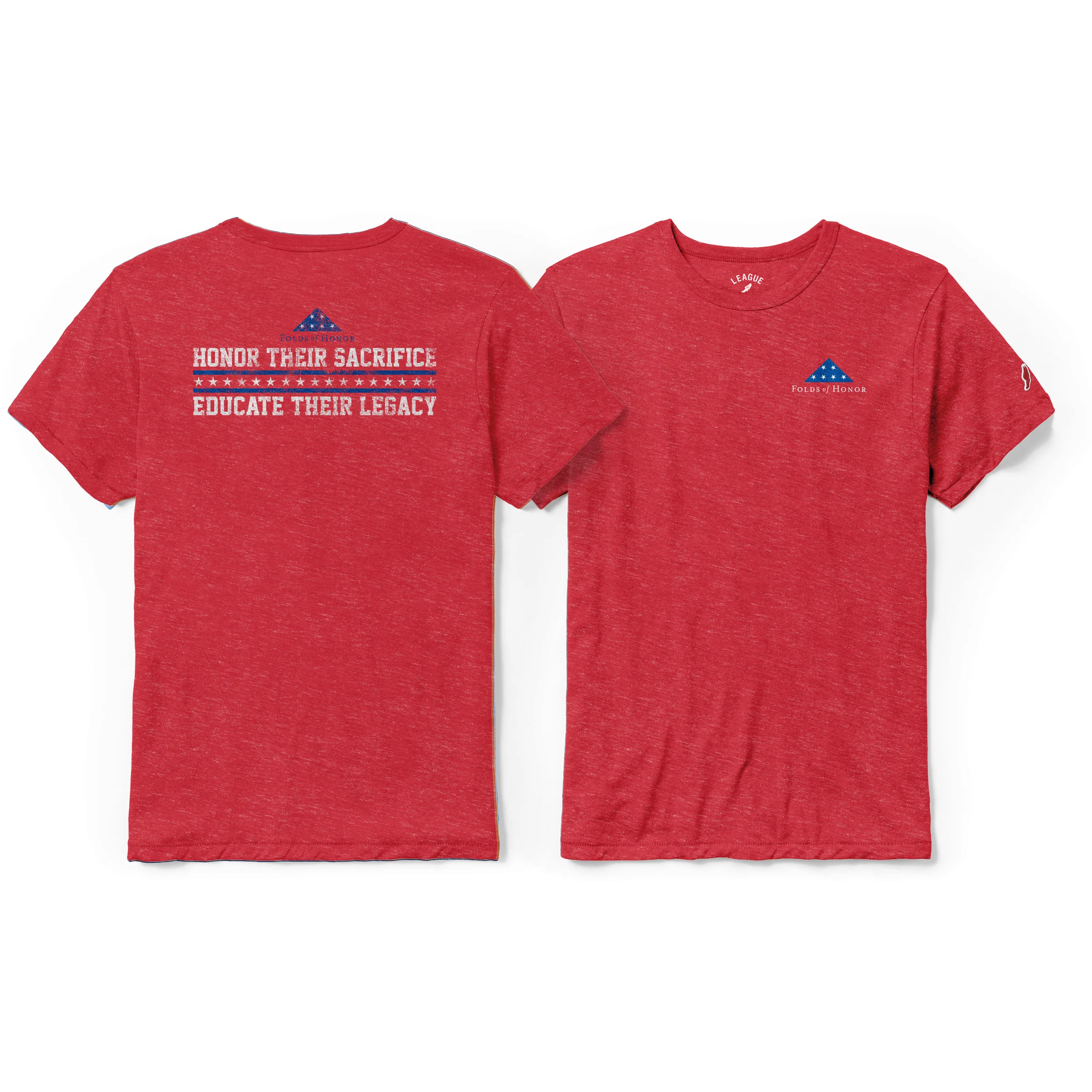 FOH Men's Heather Red Victory Falls Tee - Image 4