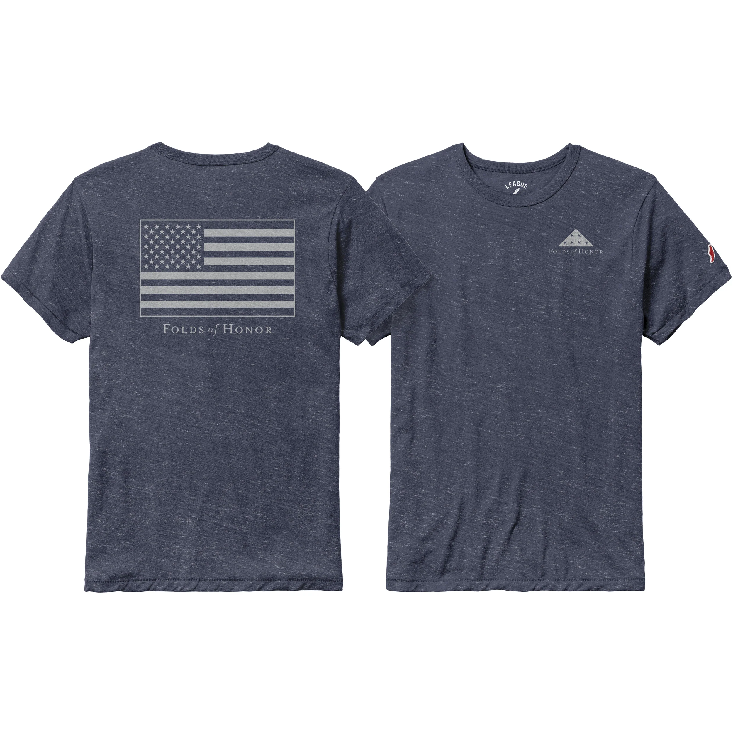 FOH Men's Heather Navy Victory Falls Tee - Image 3