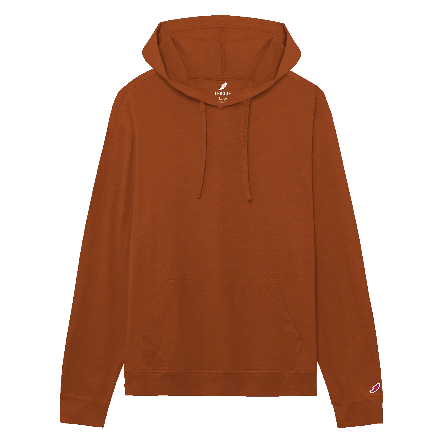 JS120 Jersey Slub Long Sleeve Hood - Image 5