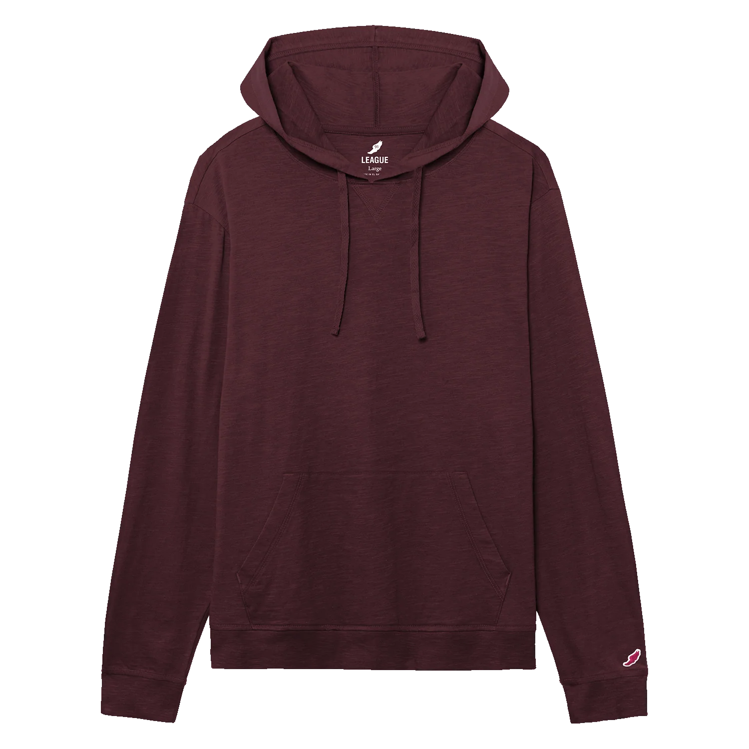 JS120 Jersey Slub Long Sleeve Hood - Image 6