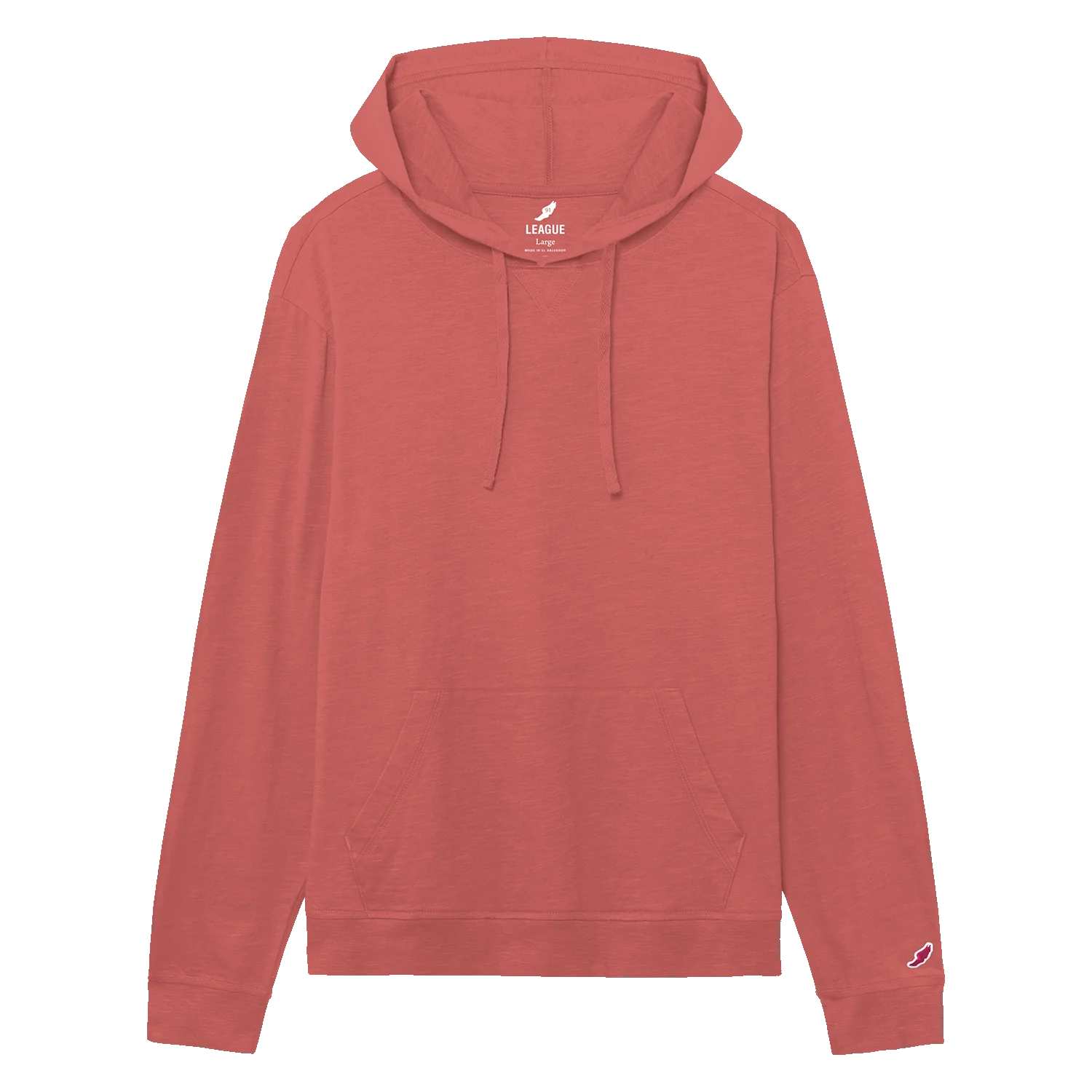 JS120 Jersey Slub Long Sleeve Hood - Image 7
