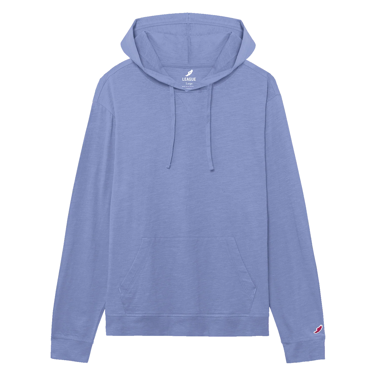 JS120 Jersey Slub Long Sleeve Hood - Image 8