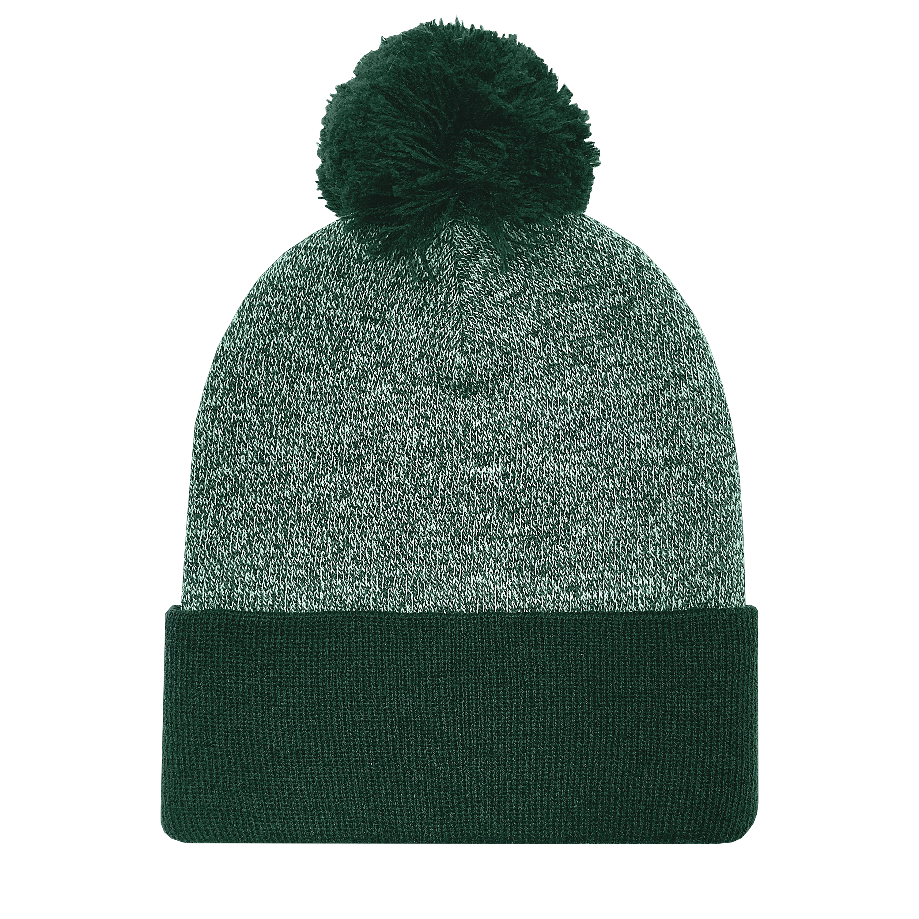KNC03P Marled Pom Cuff Beanie - Image 2