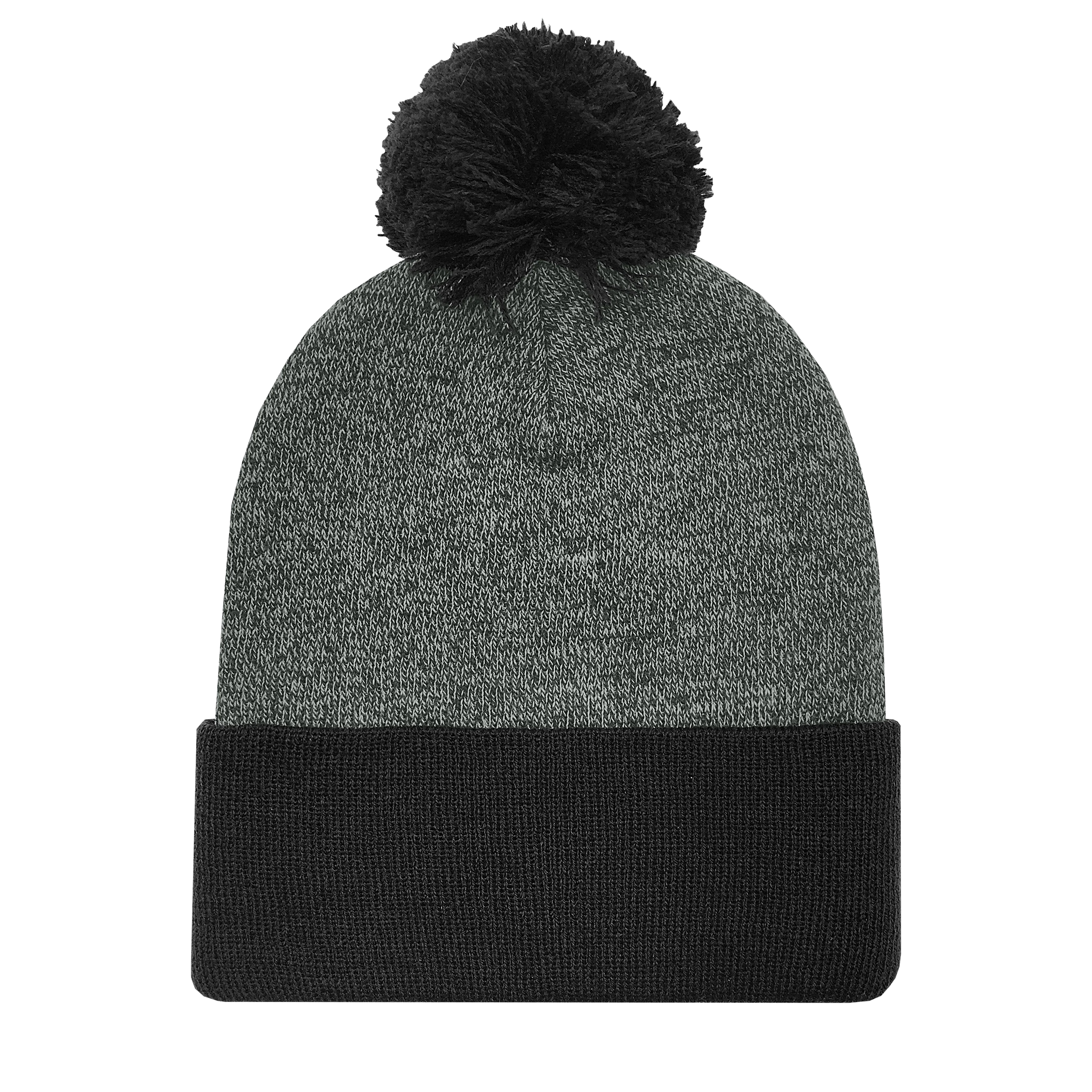 KNC03P Marled Pom Cuff Beanie - Image 4