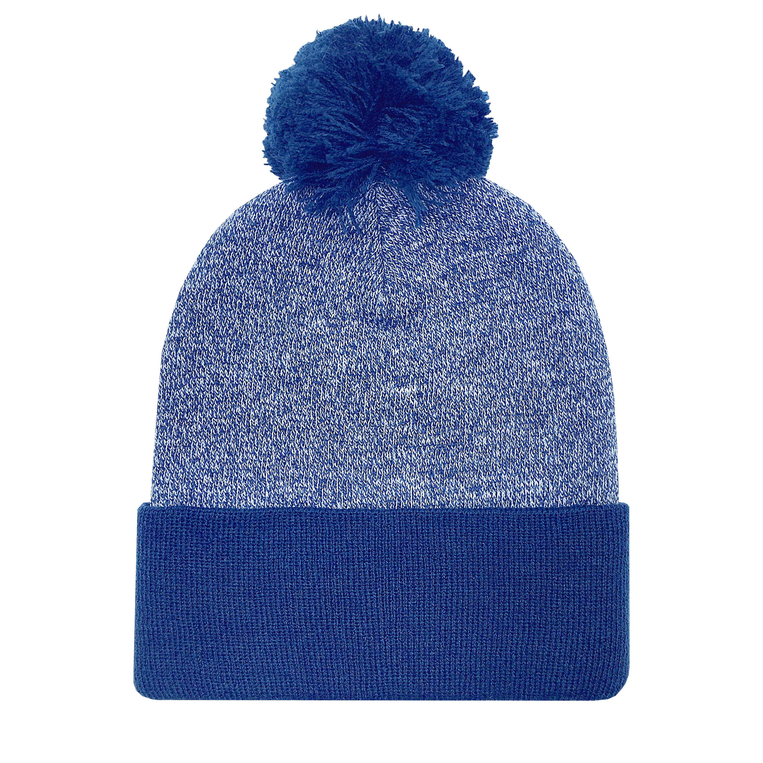 KNC03P Marled Pom Cuff Beanie - Image 6