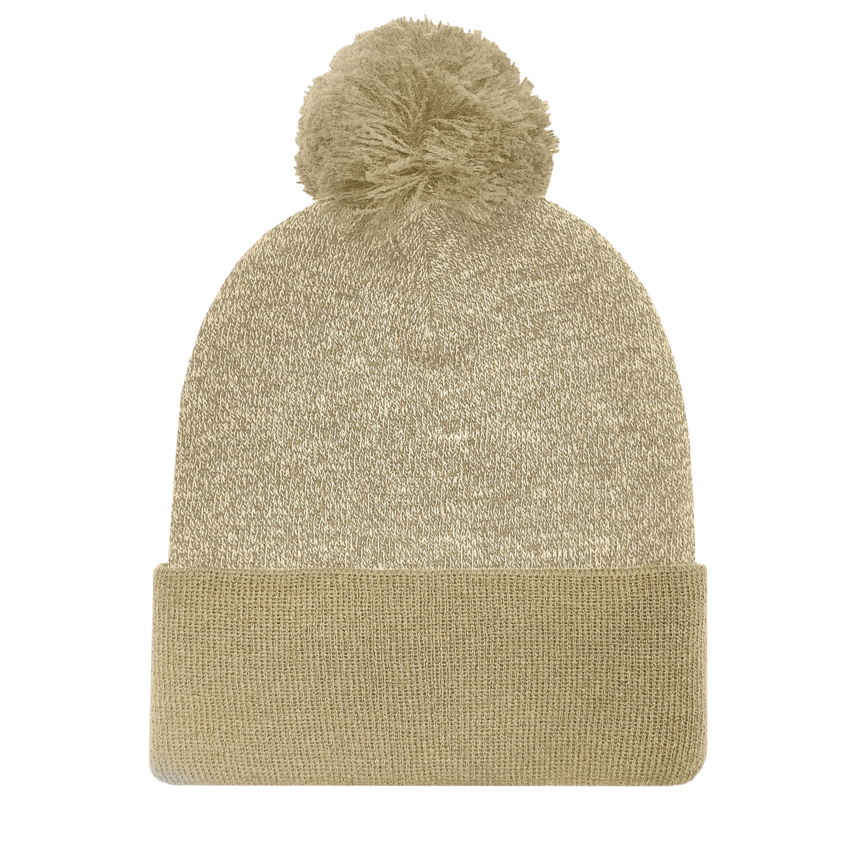 KNC03P Marled Pom Cuff Beanie - Image 7