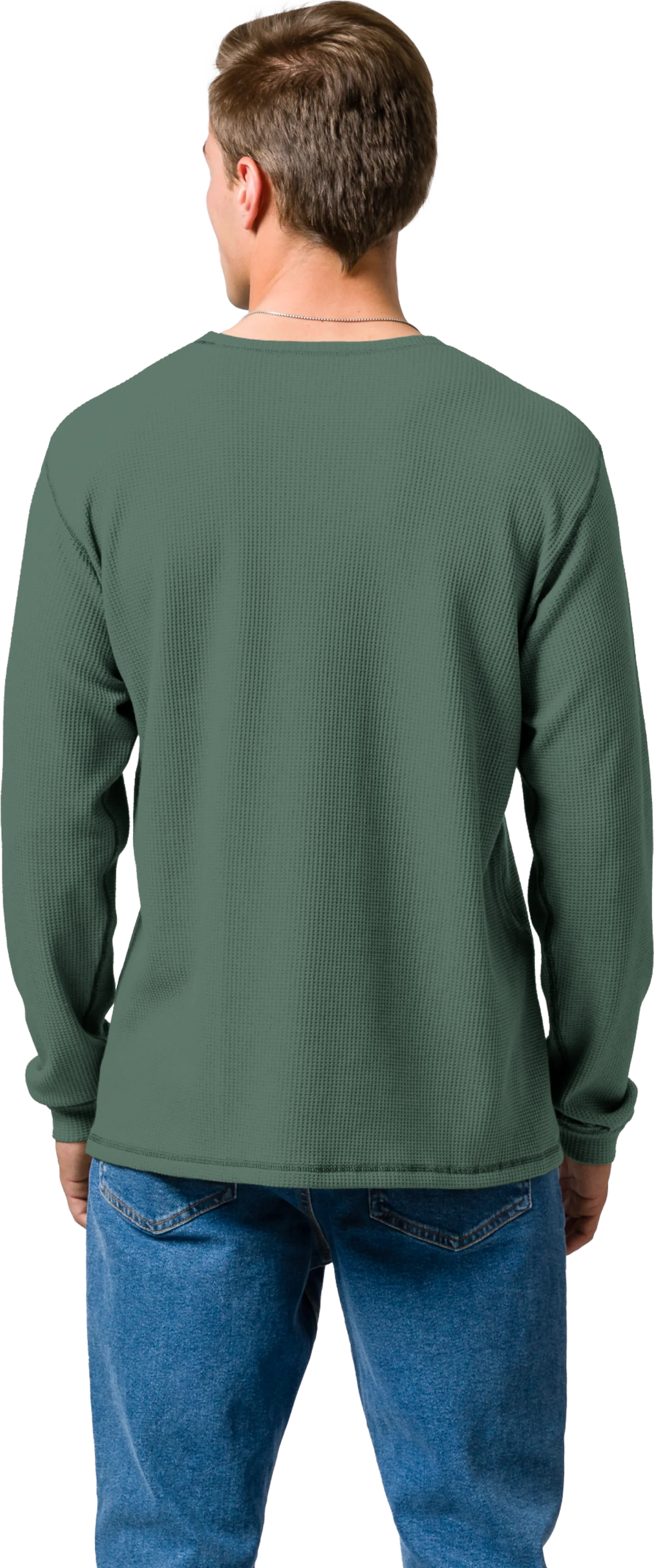 WA200 Waffle Long Sleeve Crew - Image 4