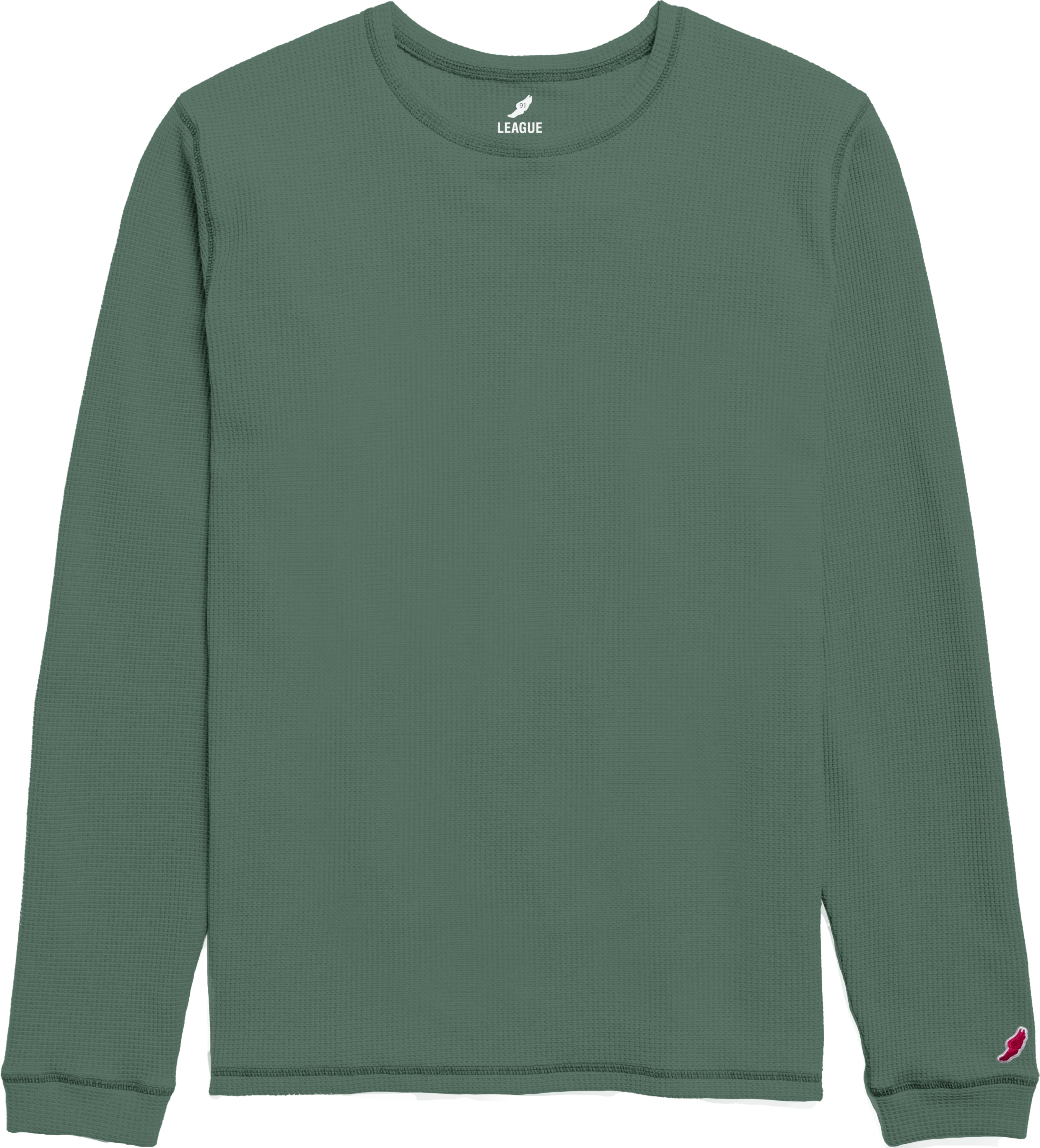 WA200 Waffle Long Sleeve Crew - Image 8