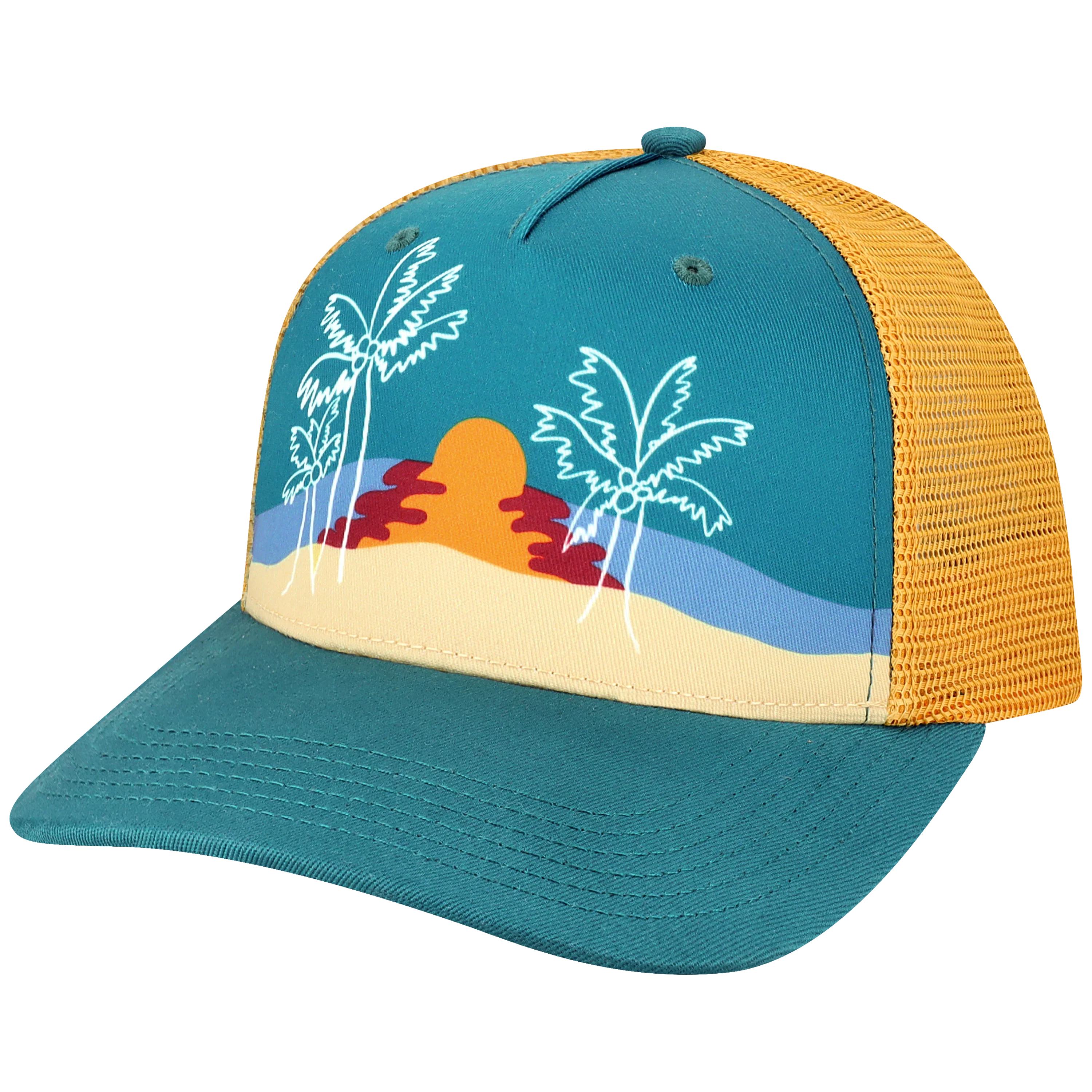 5PTKR Structured 5 Panel Trucker Cap - Coastal - Image 13
