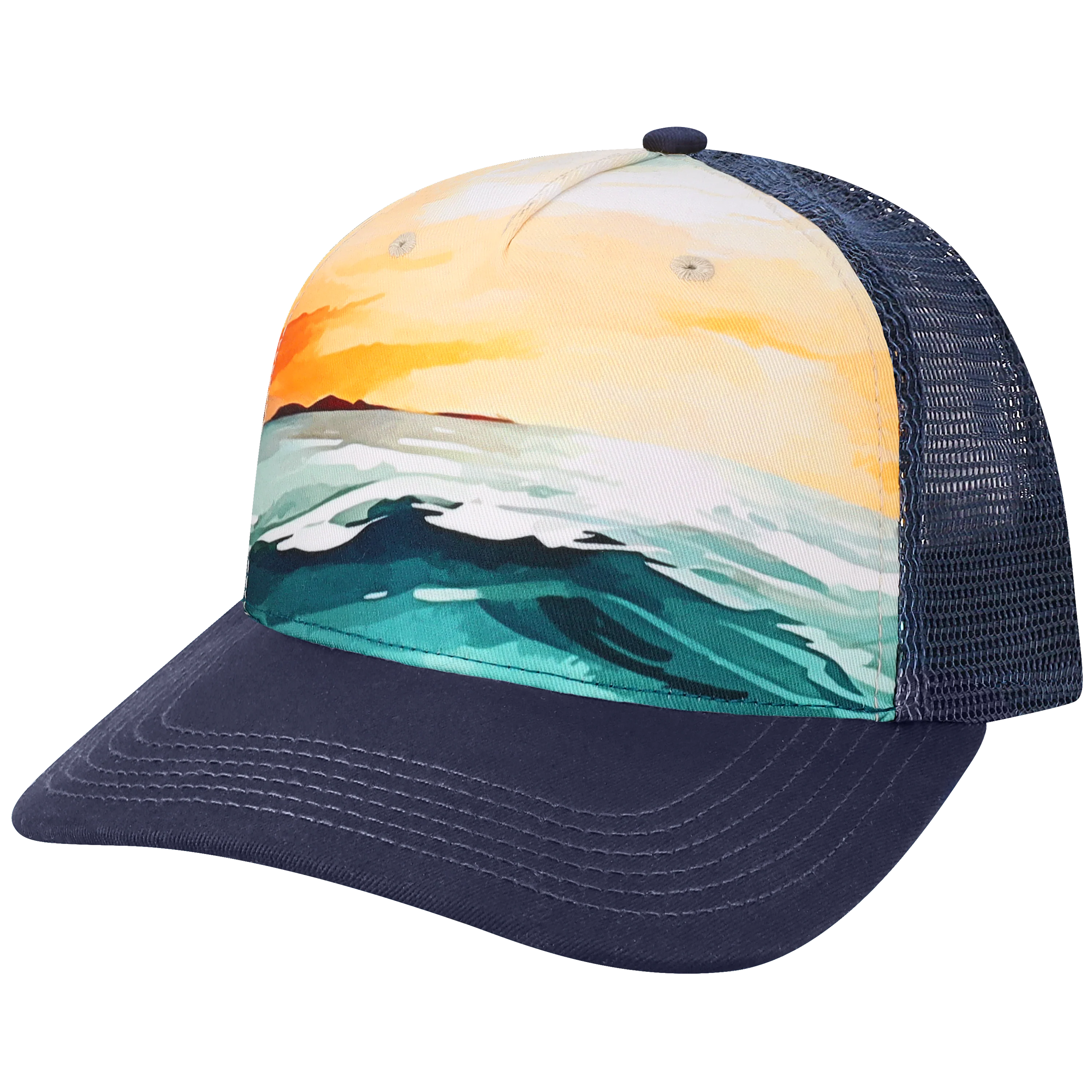 5PTKR Structured 5 Panel Trucker Cap - Coastal - Image 14
