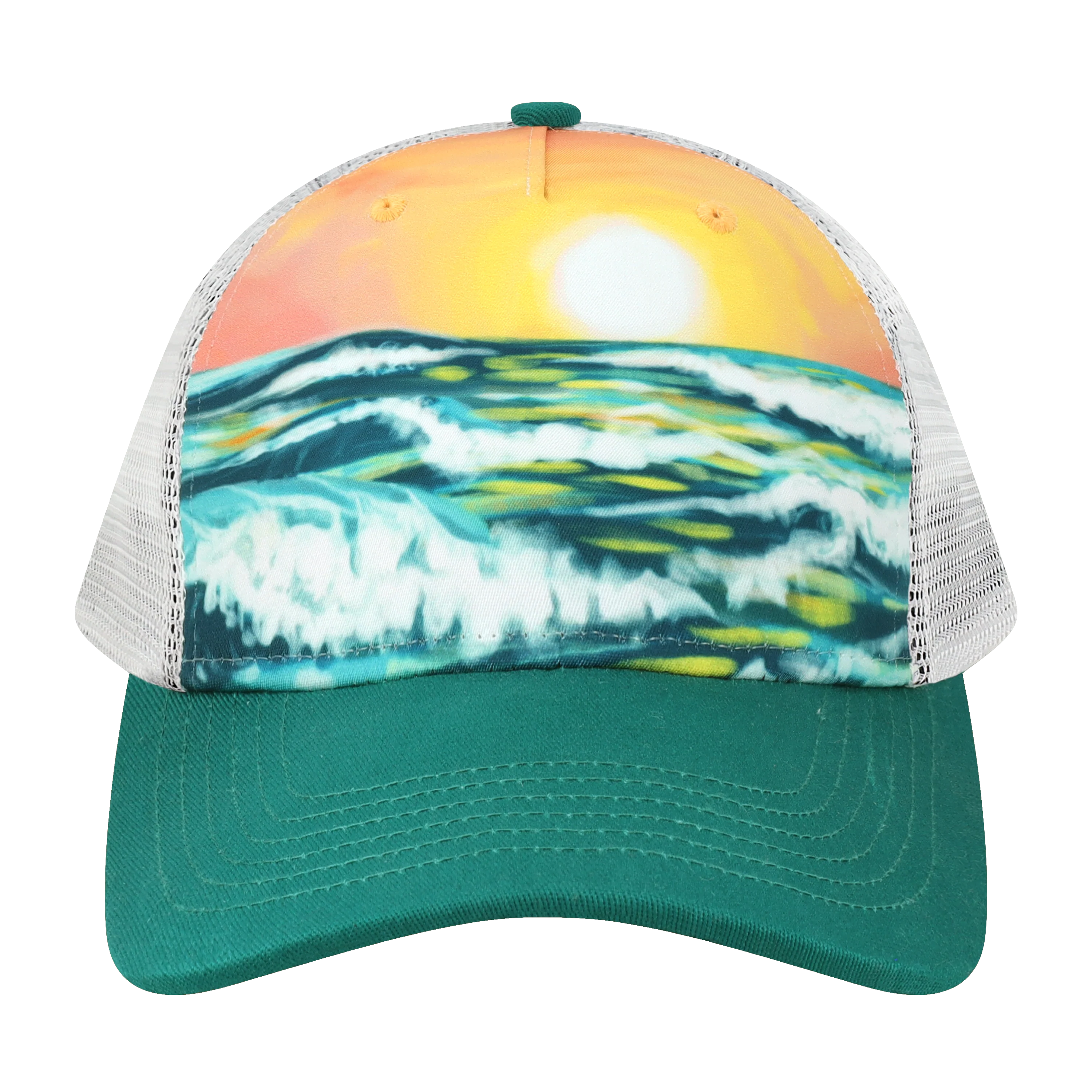 5PTKR Structured 5 Panel Trucker Cap - Coastal - Image 3