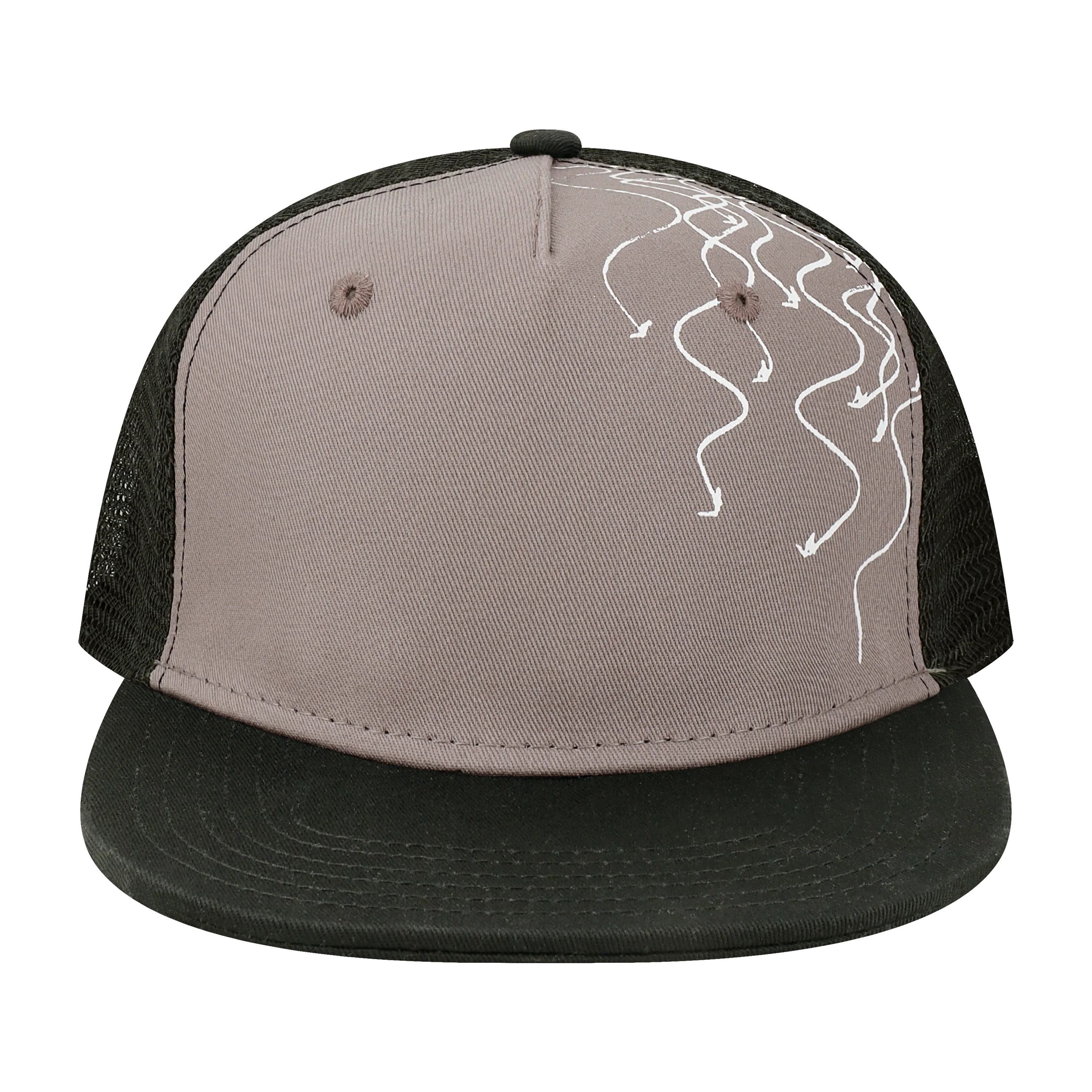 5PFLAT Structured 5 Panel Flat Brim Cap - Image 3
