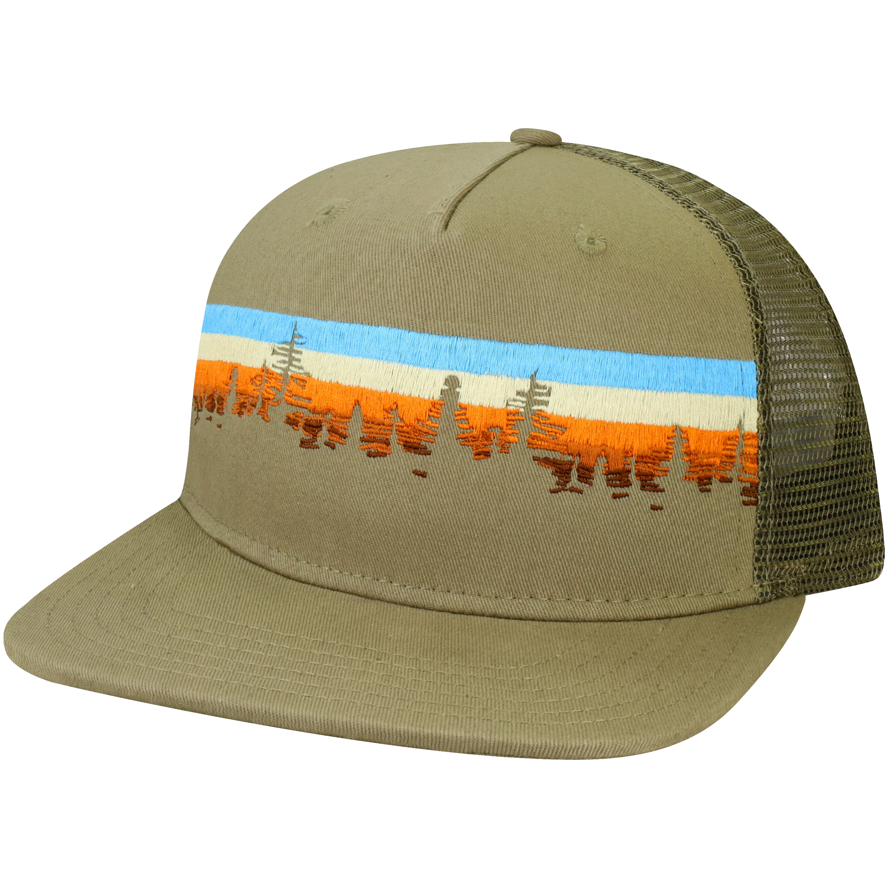 5PFLAT Structured 5 Panel Flat Brim Cap - Image 5