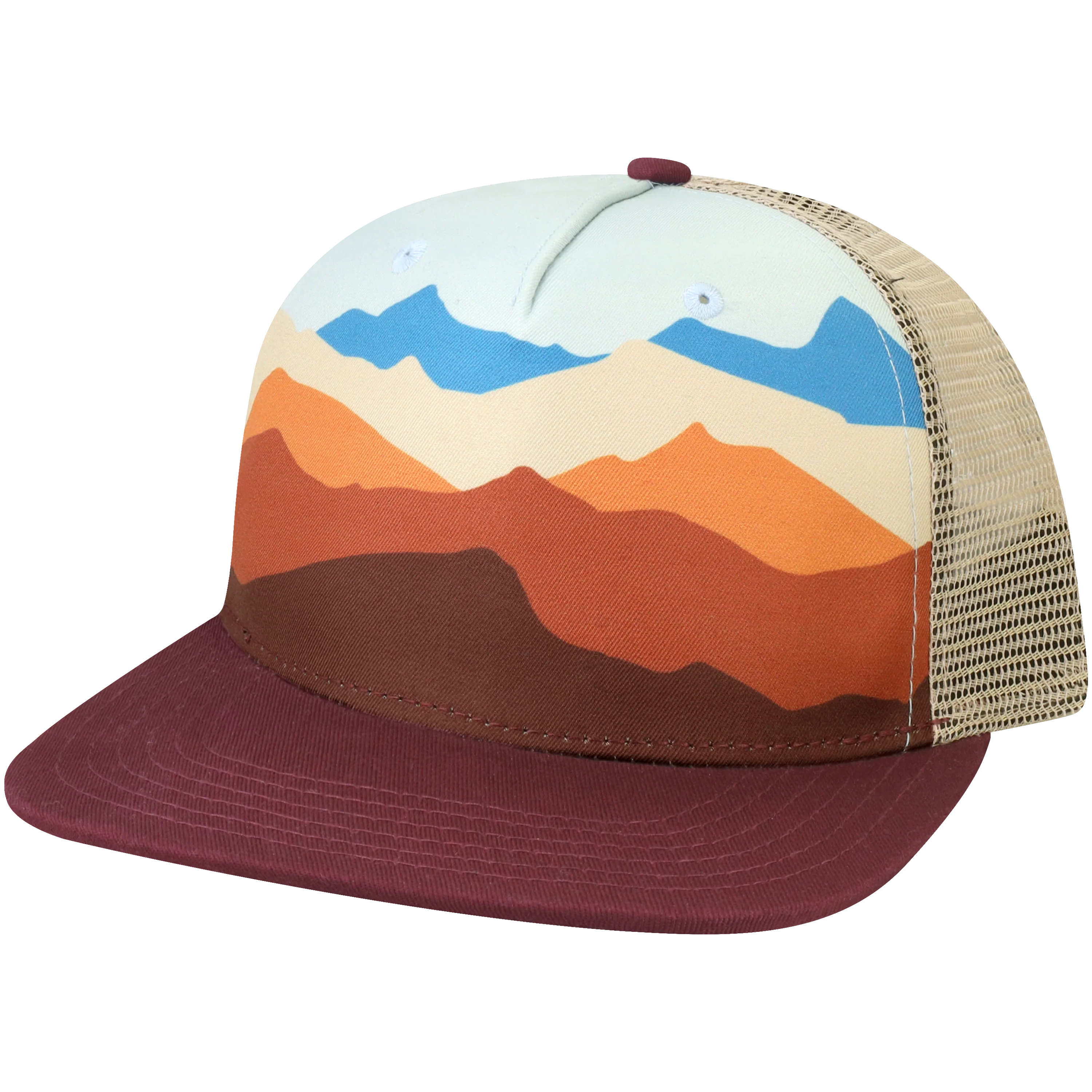 5PFLAT Structured 5 Panel Flat Brim Cap - Image 7