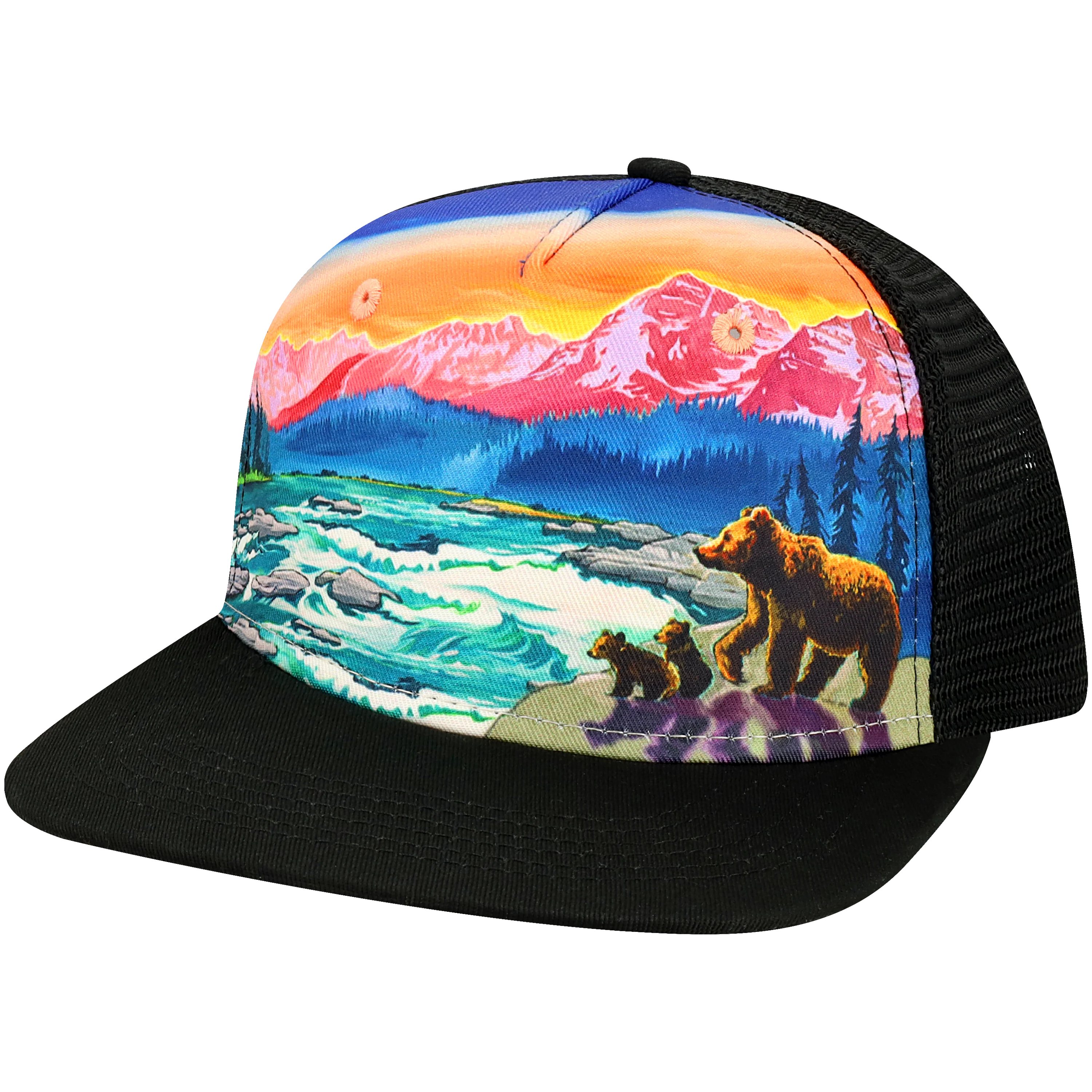 5PFLAT Structured 5 Panel Flat Brim Cap - Image 8